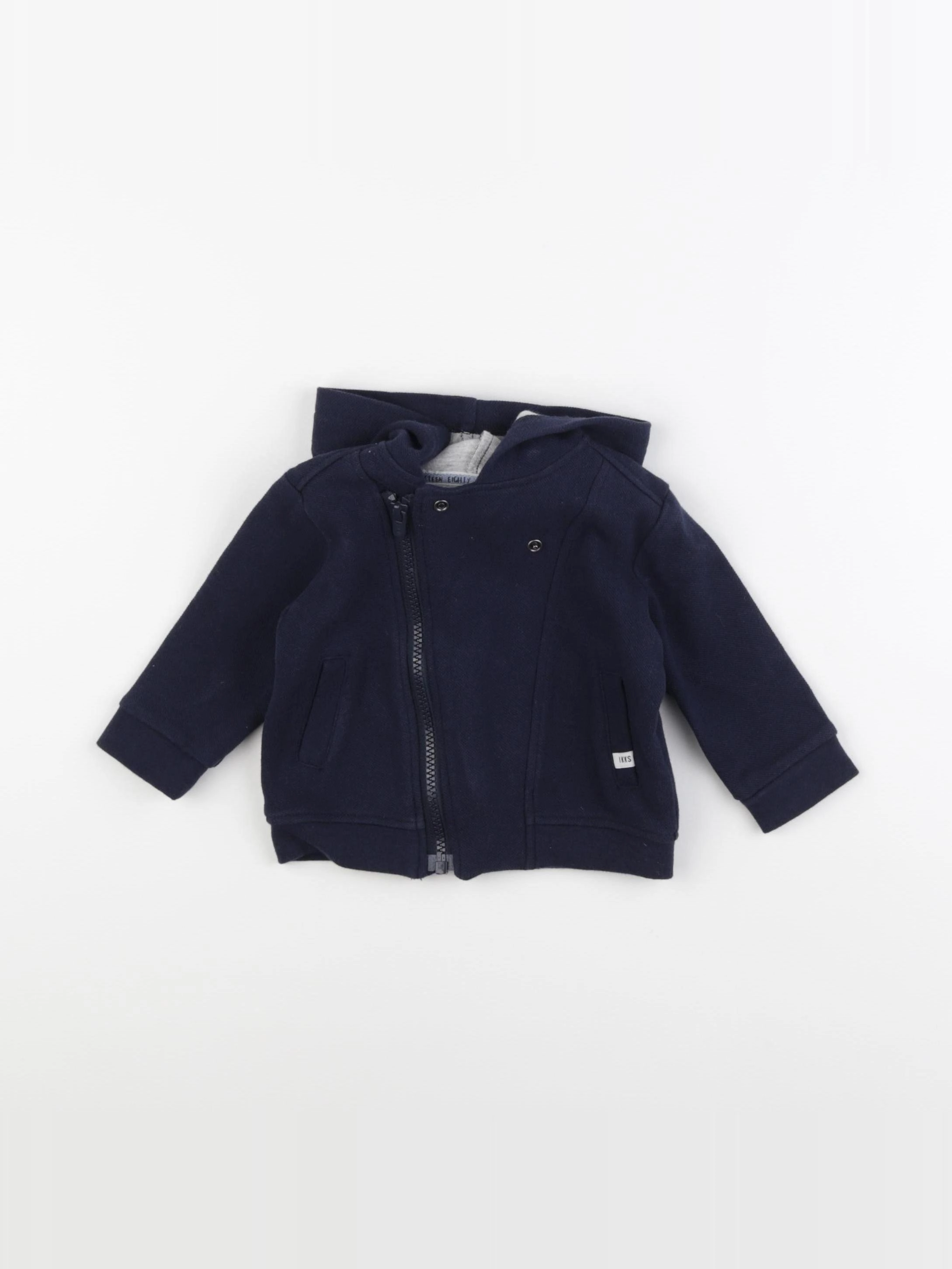 IKKS - sweat imprimé au dos bleu - 6 mois