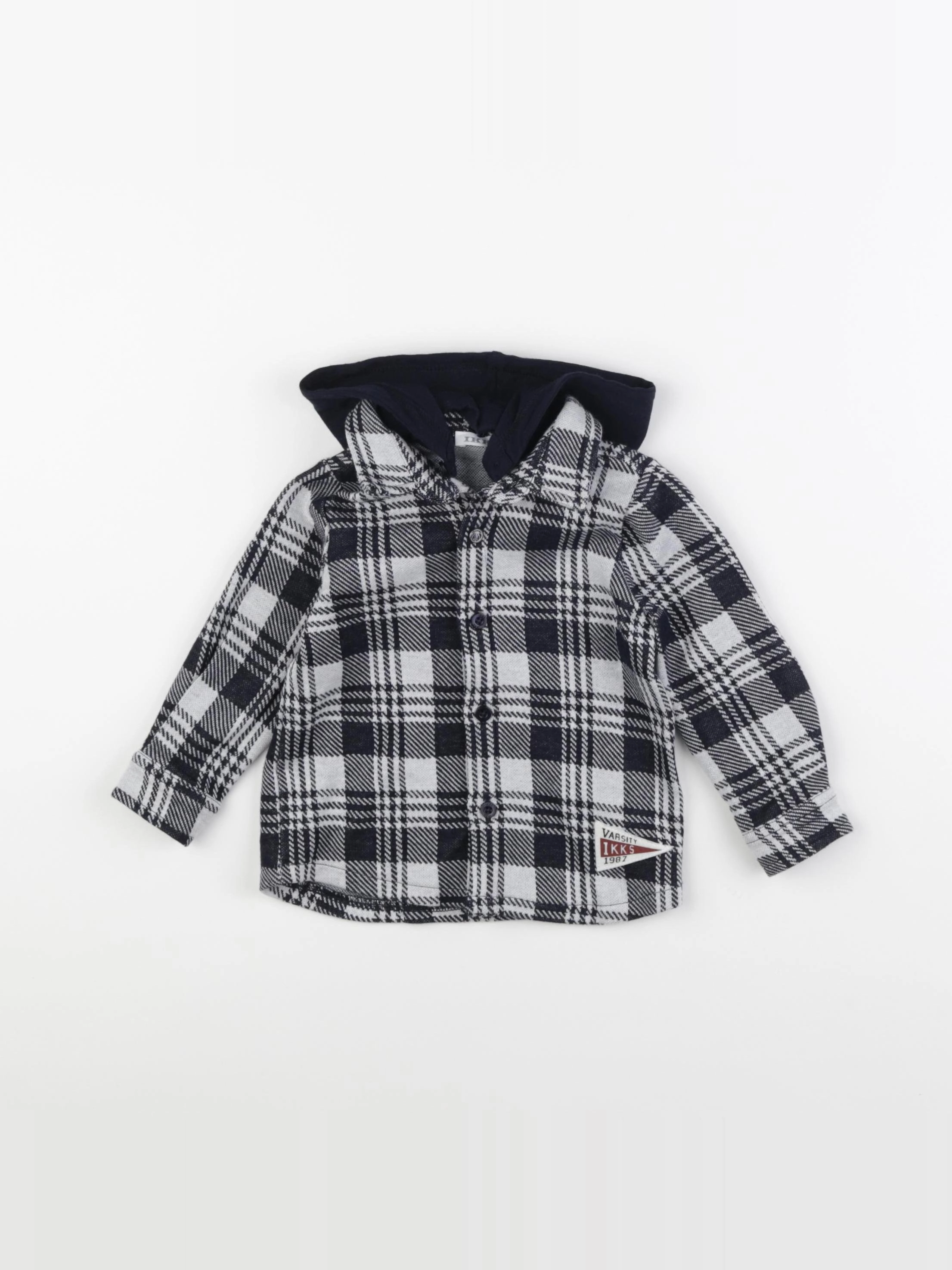 IKKS - chemise blanc, bleu - 12 mois
