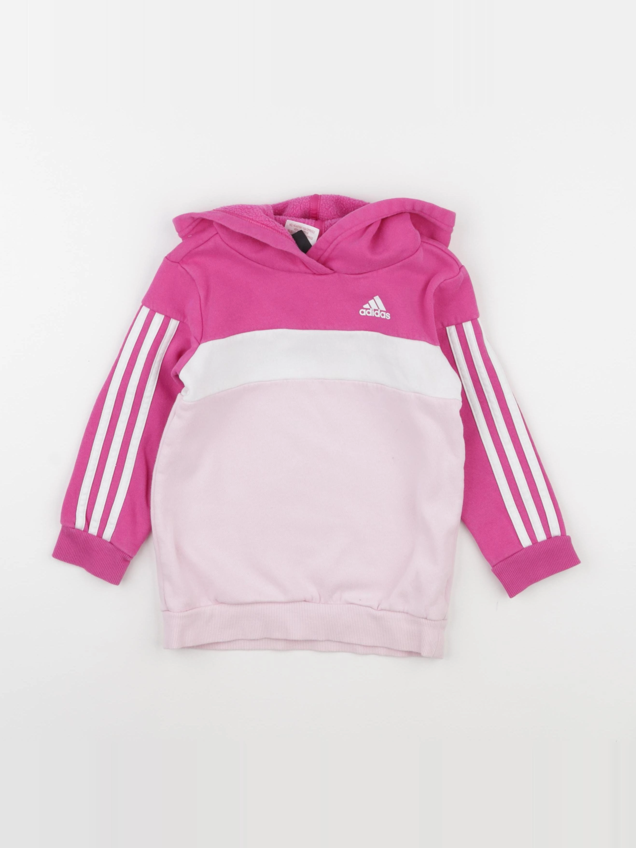 Adidas - sweat rose - 3/4 ans