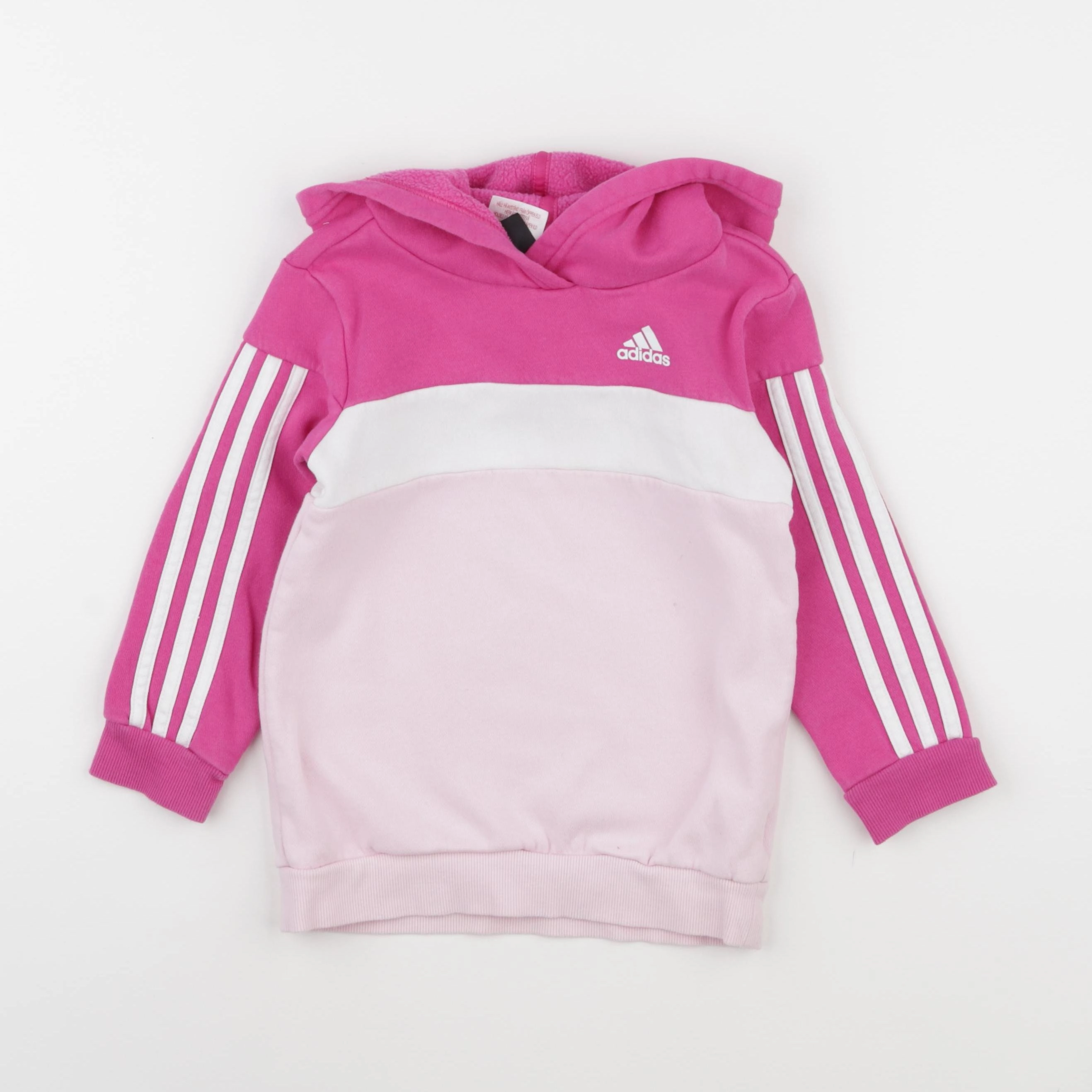 Adidas - sweat rose - 3/4 ans