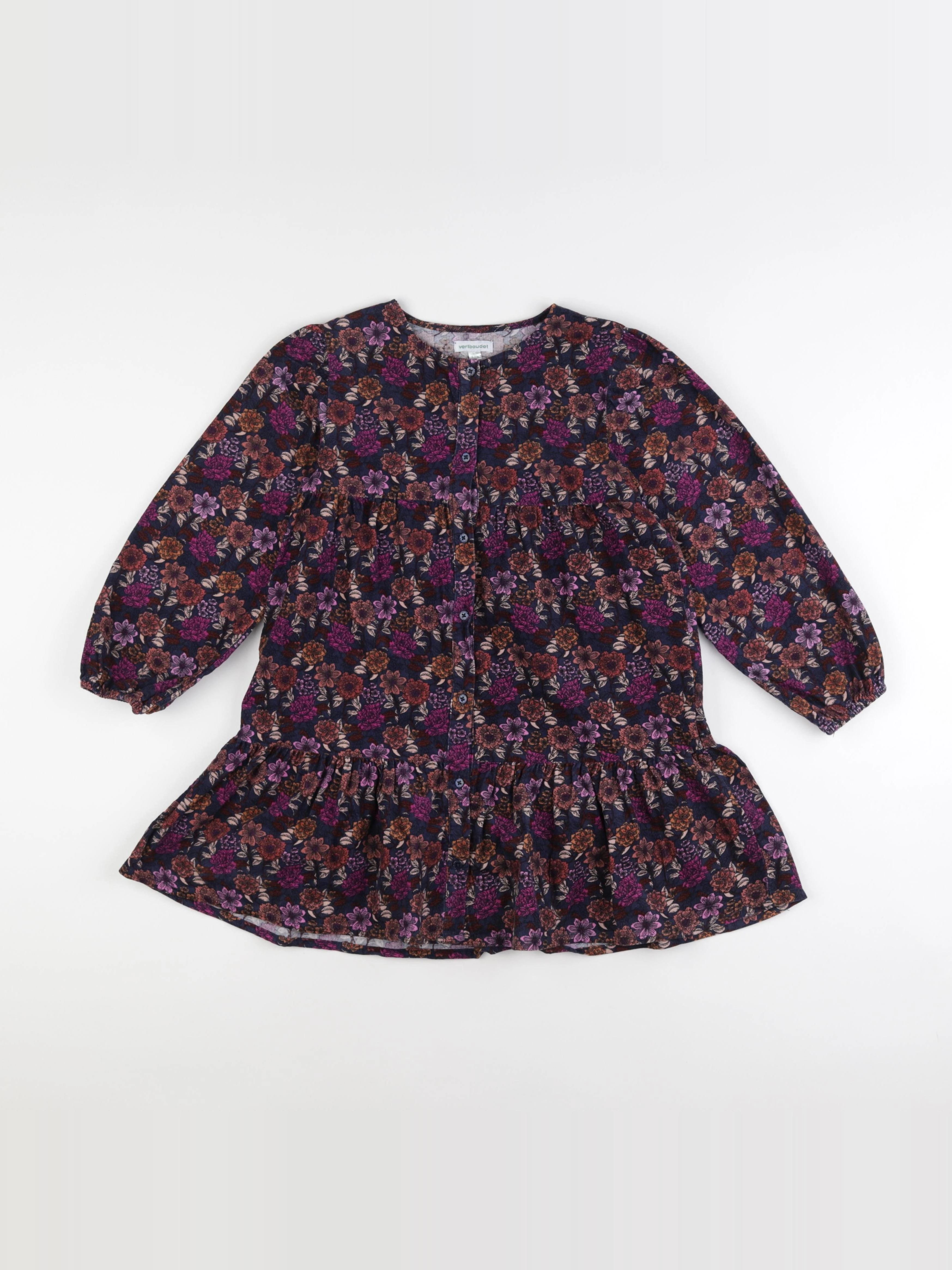 Vertbaudet - robe multicolore - 8 ans