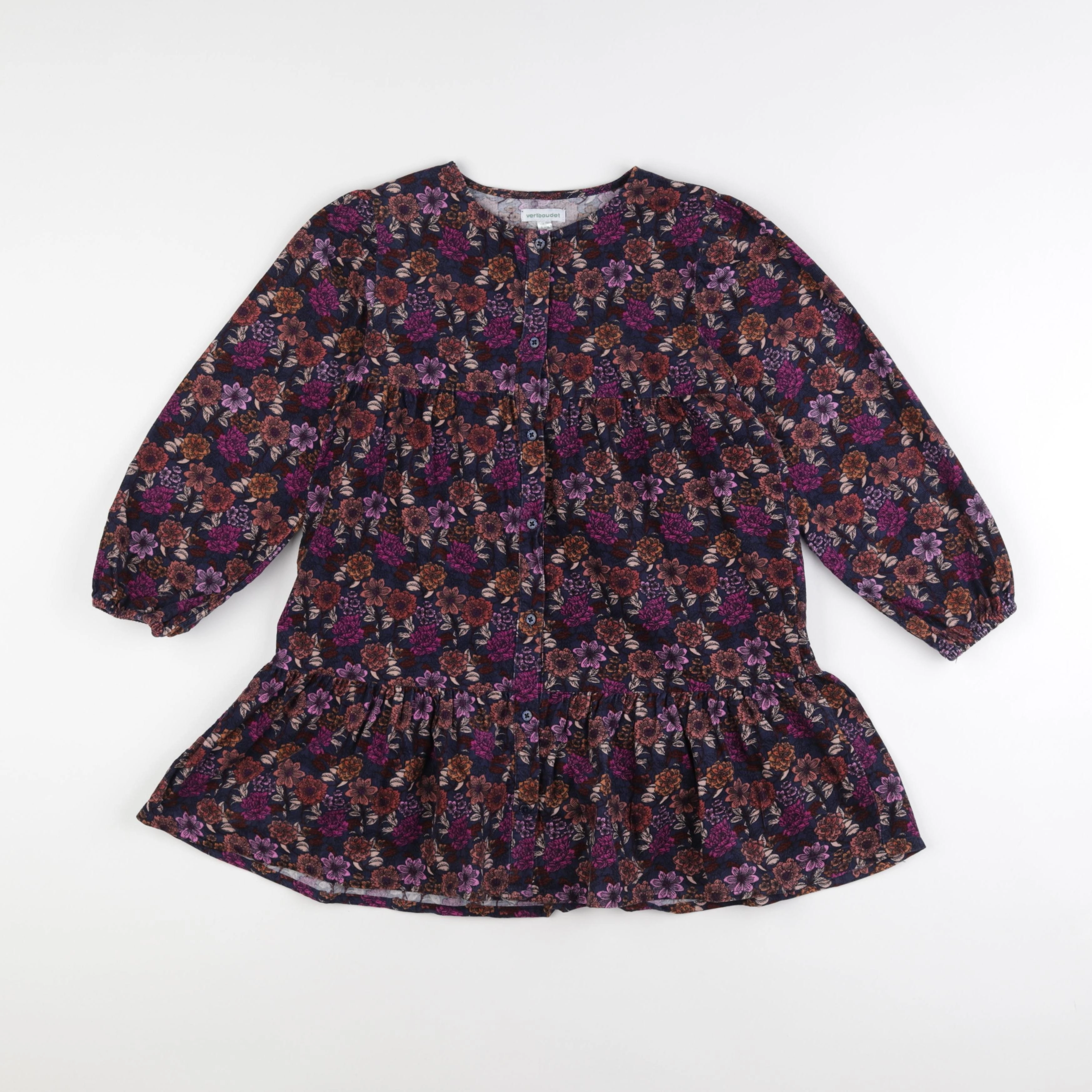 Vertbaudet - robe multicolore - 8 ans
