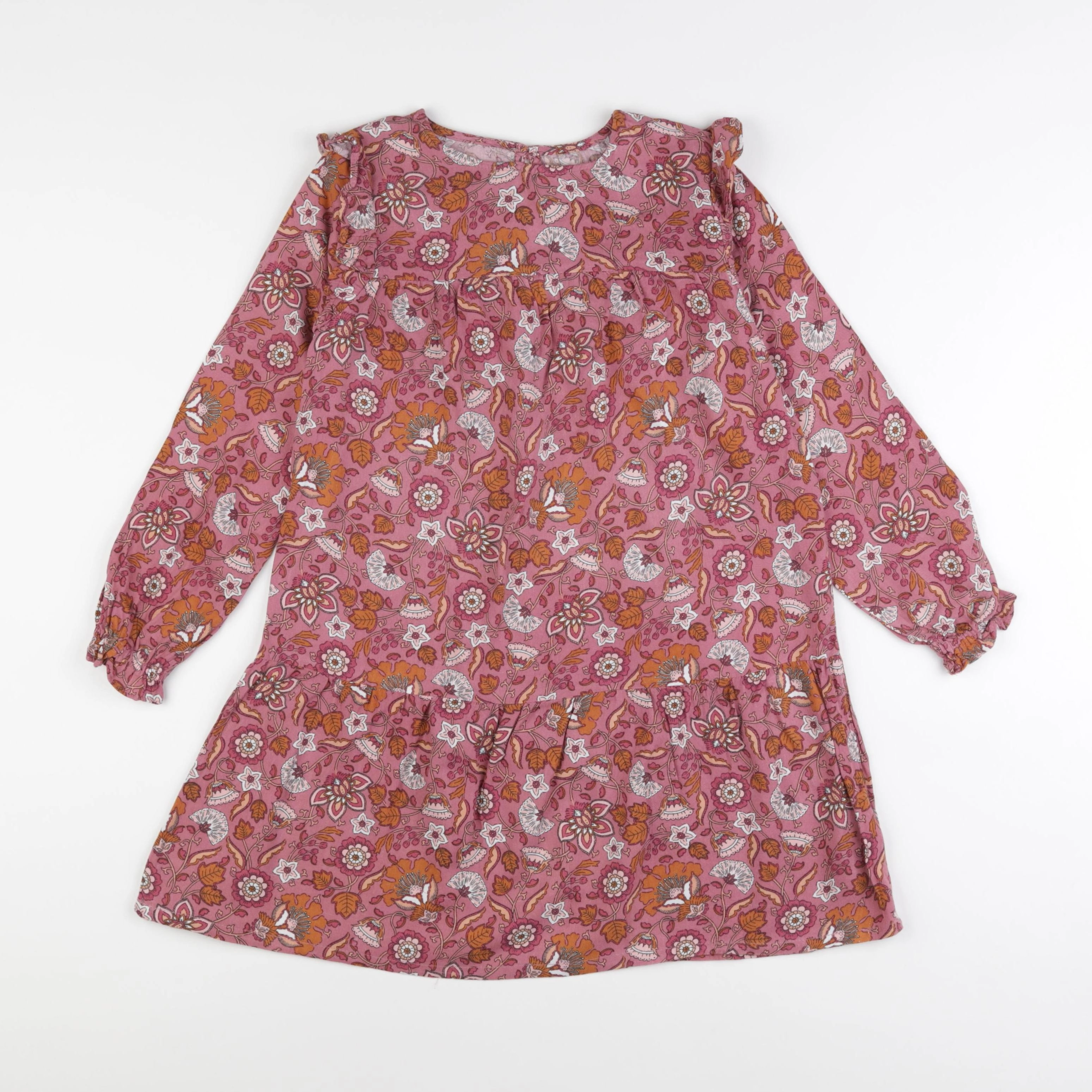 Vertbaudet - robe multicolore - 8 ans