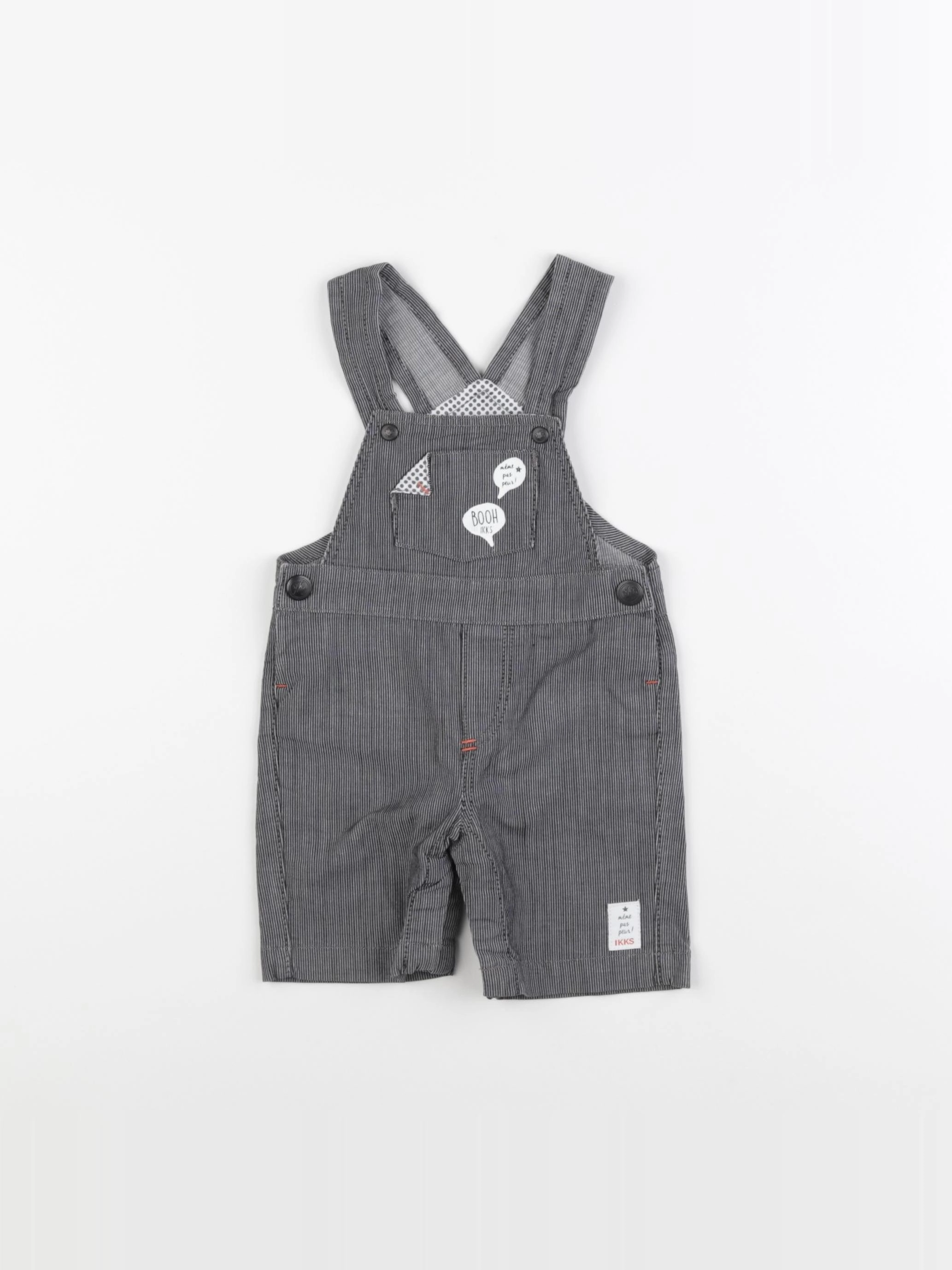 IKKS - salopette gris - 6 mois