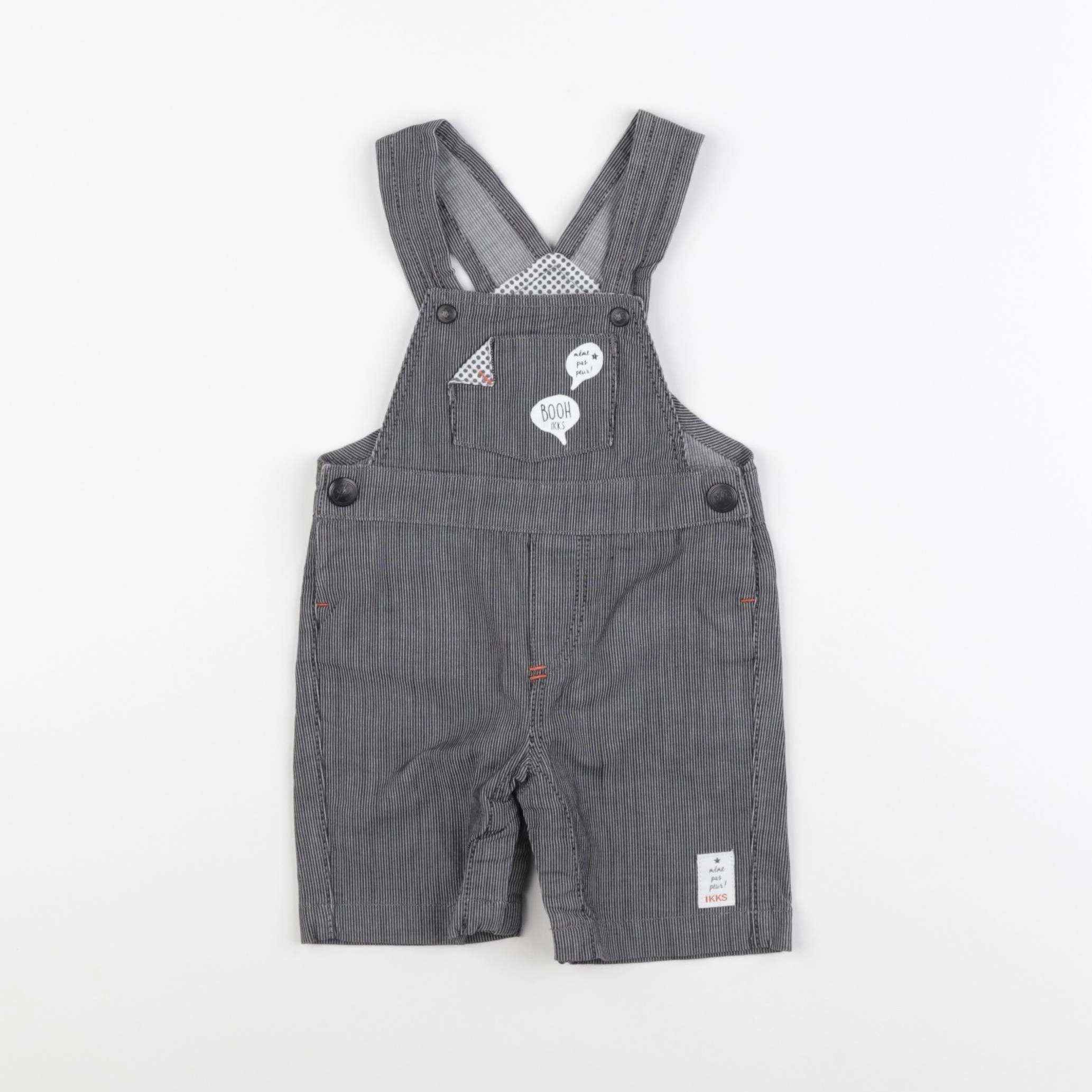 IKKS - salopette gris - 6 mois