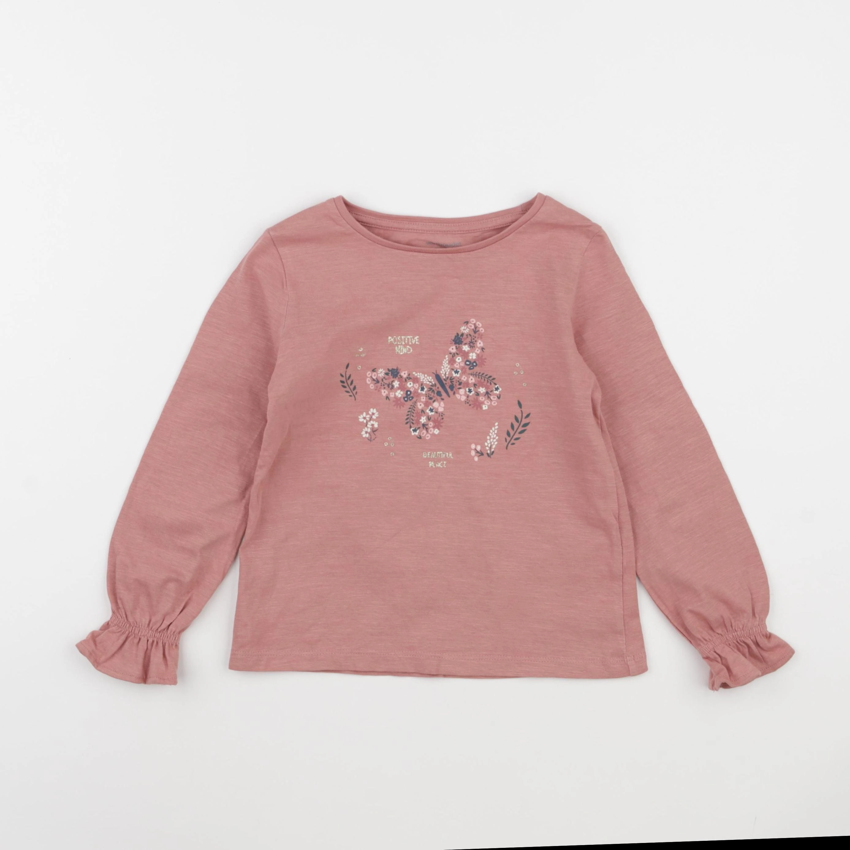 Vertbaudet - tee-shirt rose - 5 ans