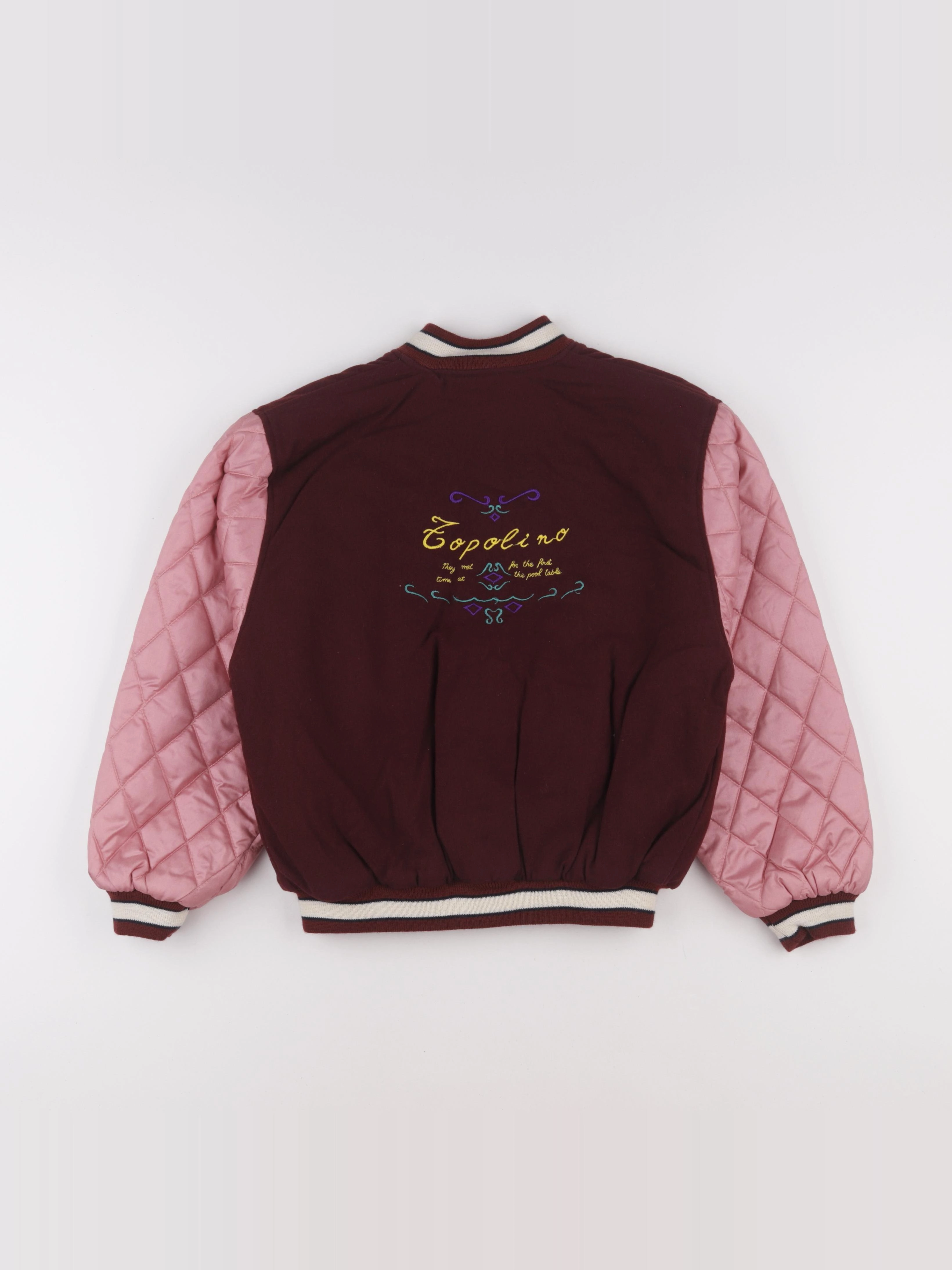 Vintage - veste imprimé au dos rose - 8 ans