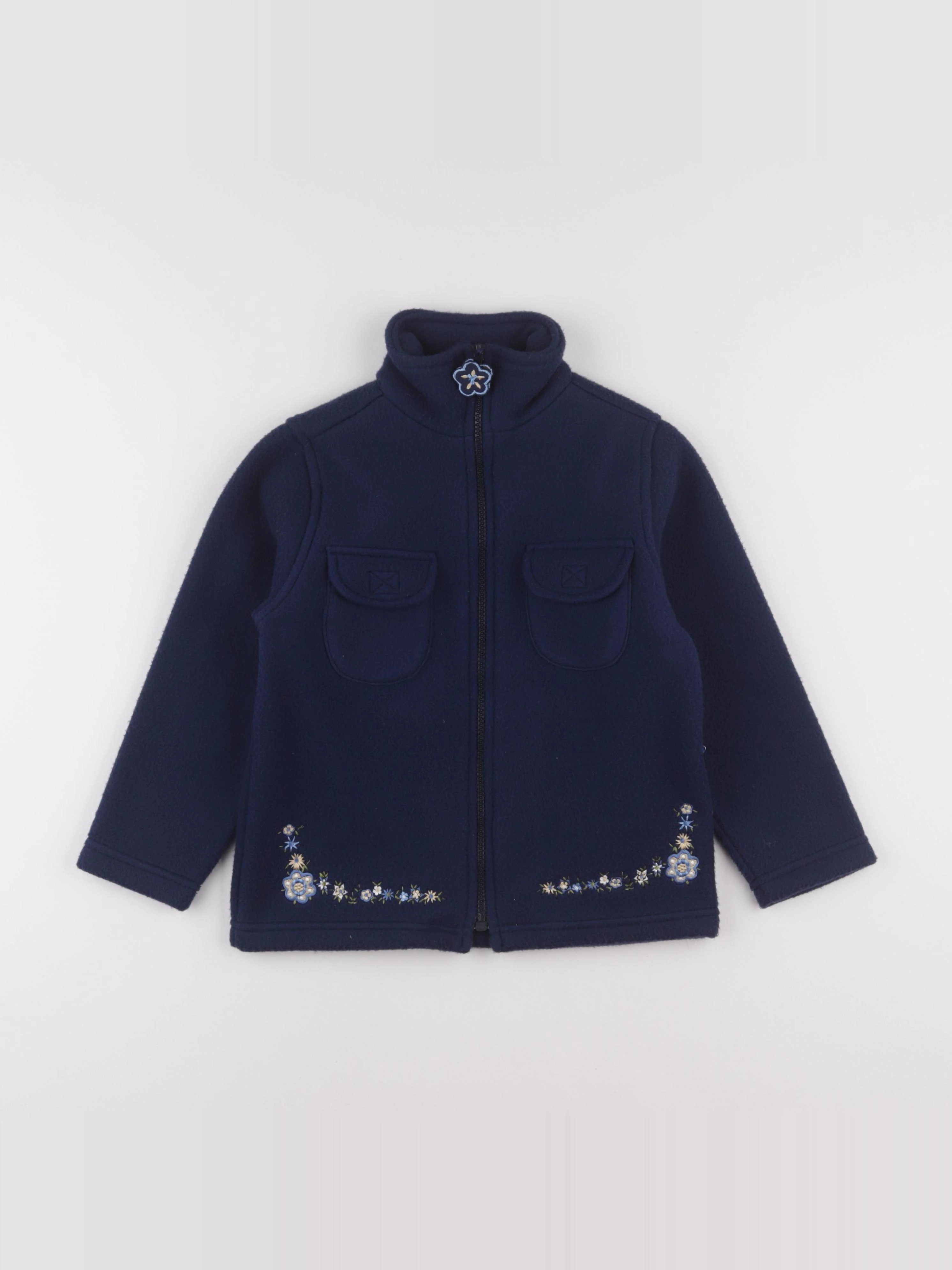 Vintage - polaire bleu - 5 ans