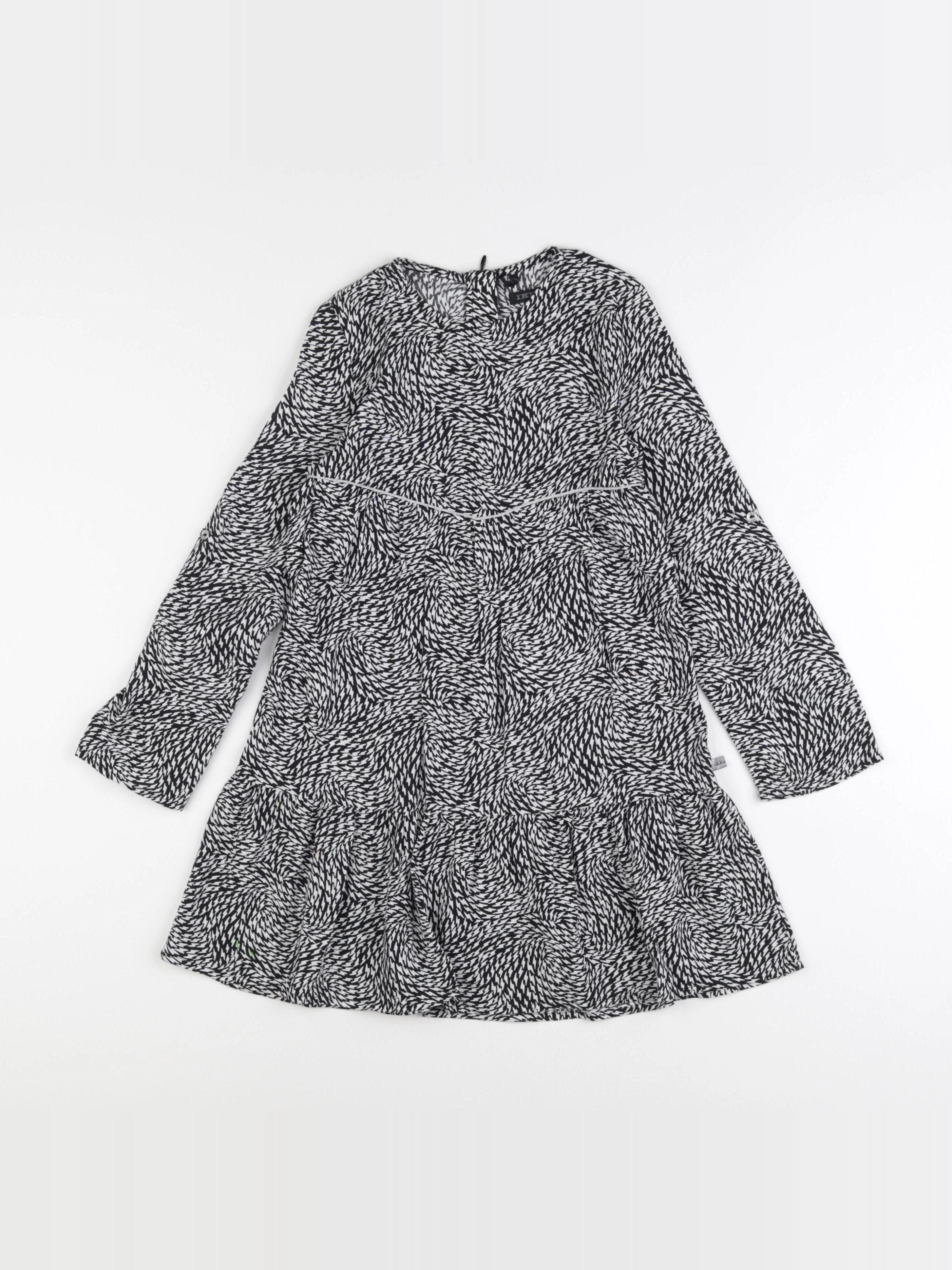 IKKS - robe blanc, noir - 6 ans