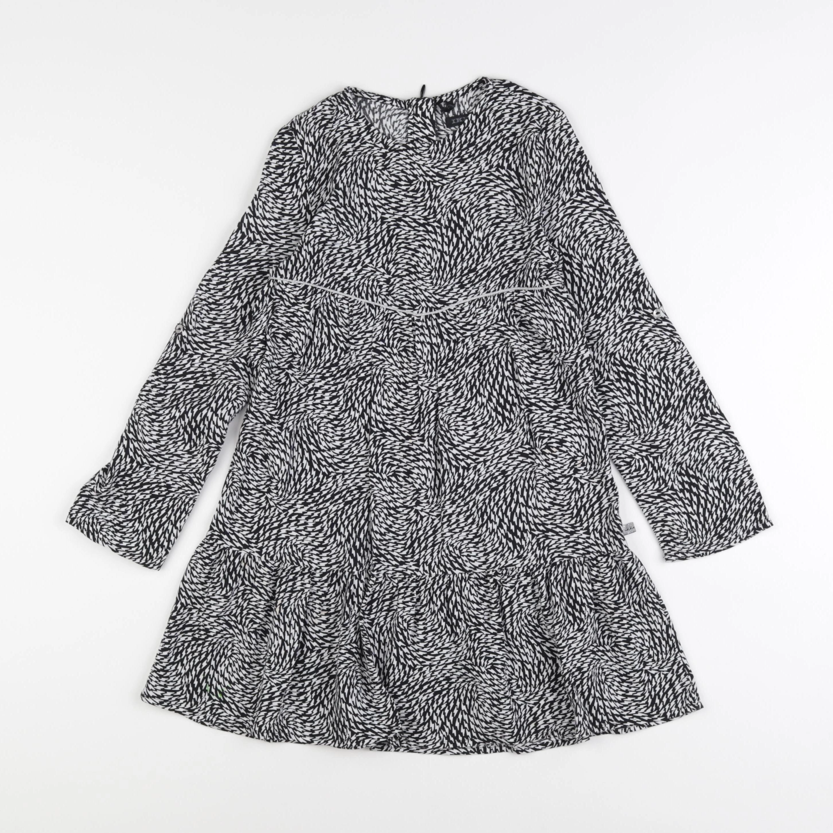 IKKS - robe blanc, noir - 6 ans