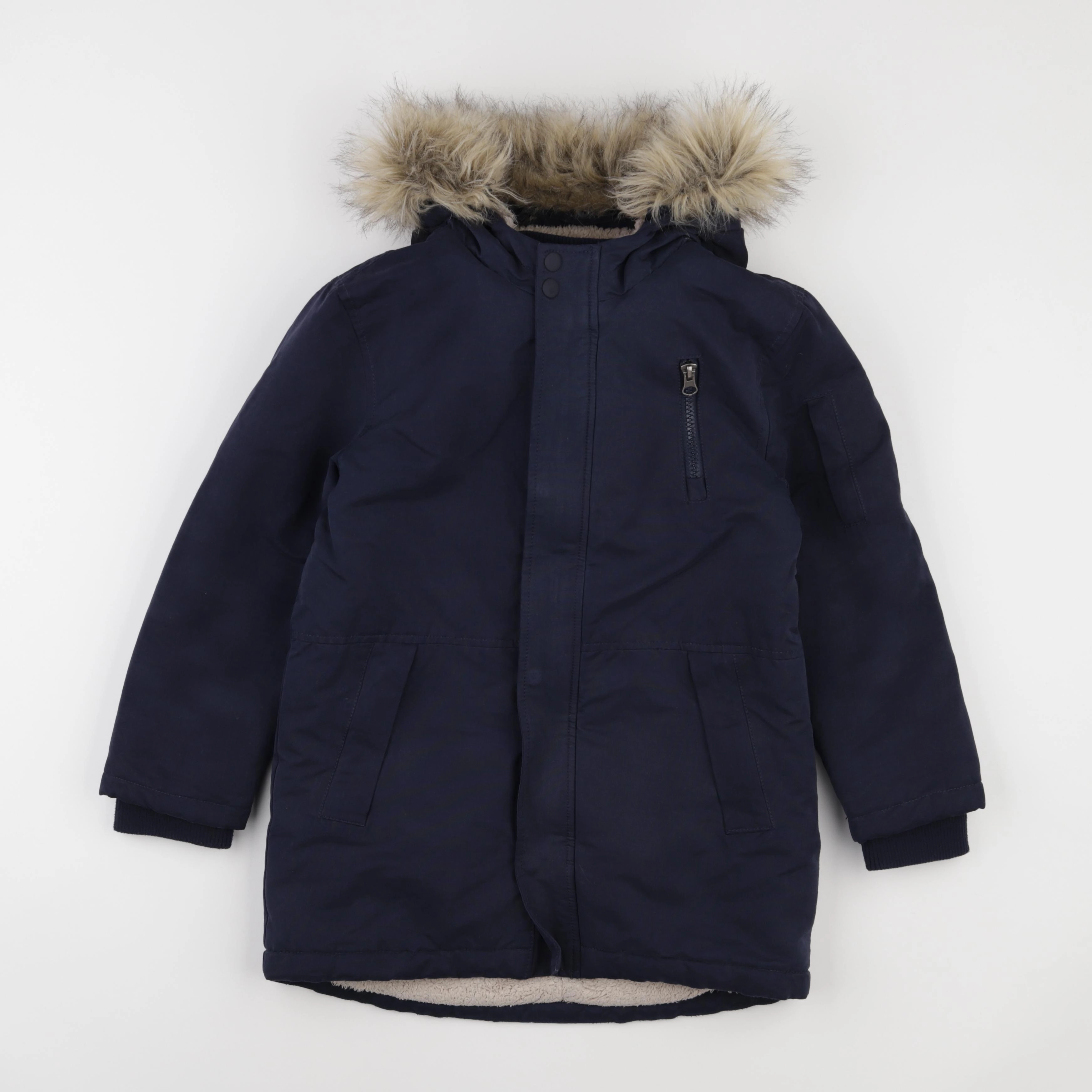 Vertbaudet - parka bleu - 9 ans