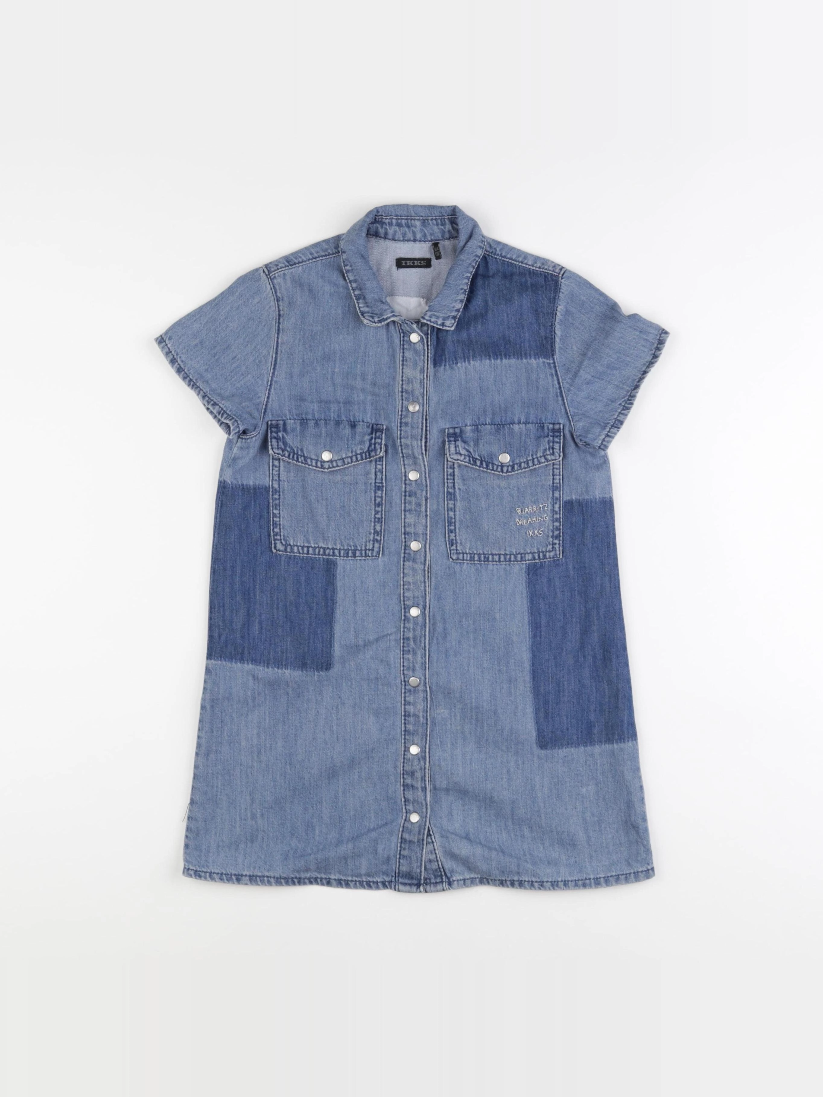 IKKS - robe imprimé au dos bleu - 6 ans