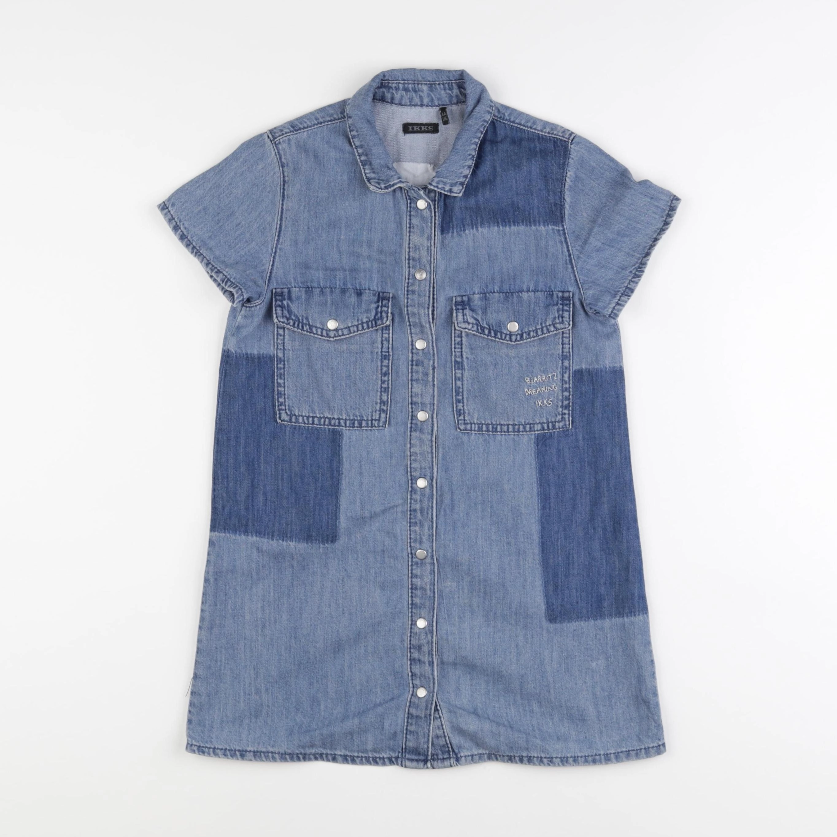 IKKS - robe imprimé au dos bleu - 6 ans