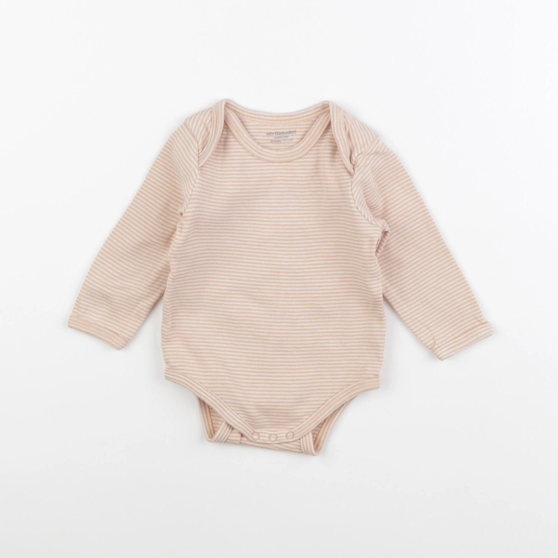 Vertbaudet - body orange - 9 mois