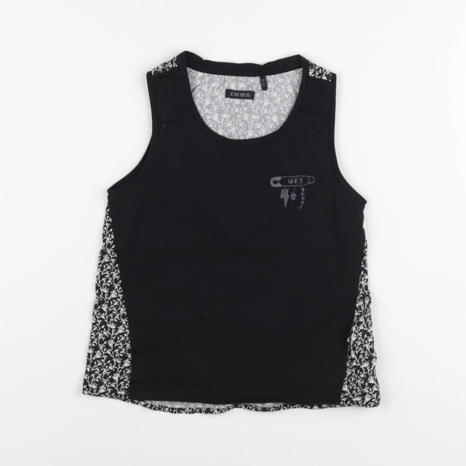 IKKS - débardeur noir, blanc - 6 ans