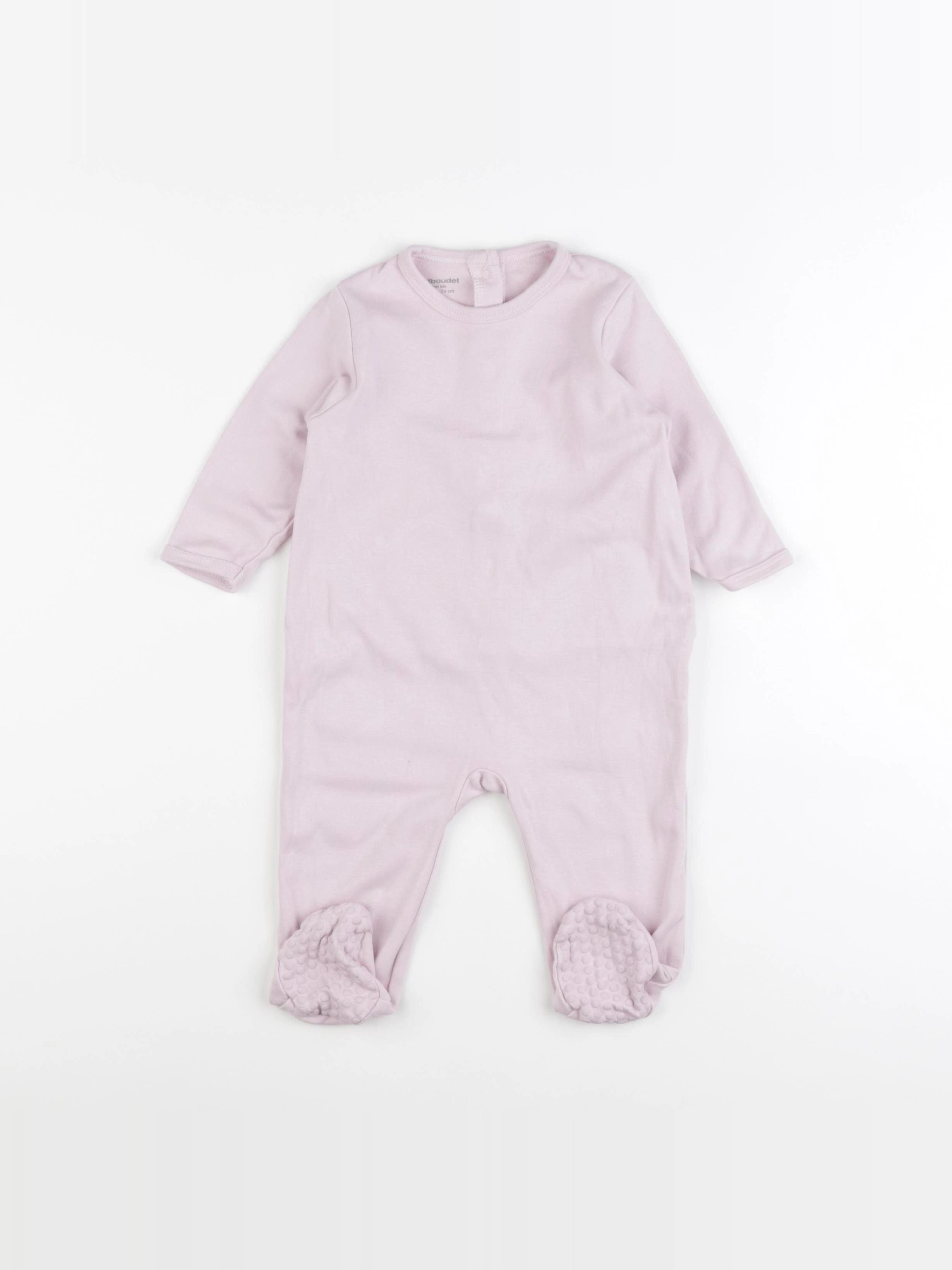 Vertbaudet - pyjama coton violet - 12 mois