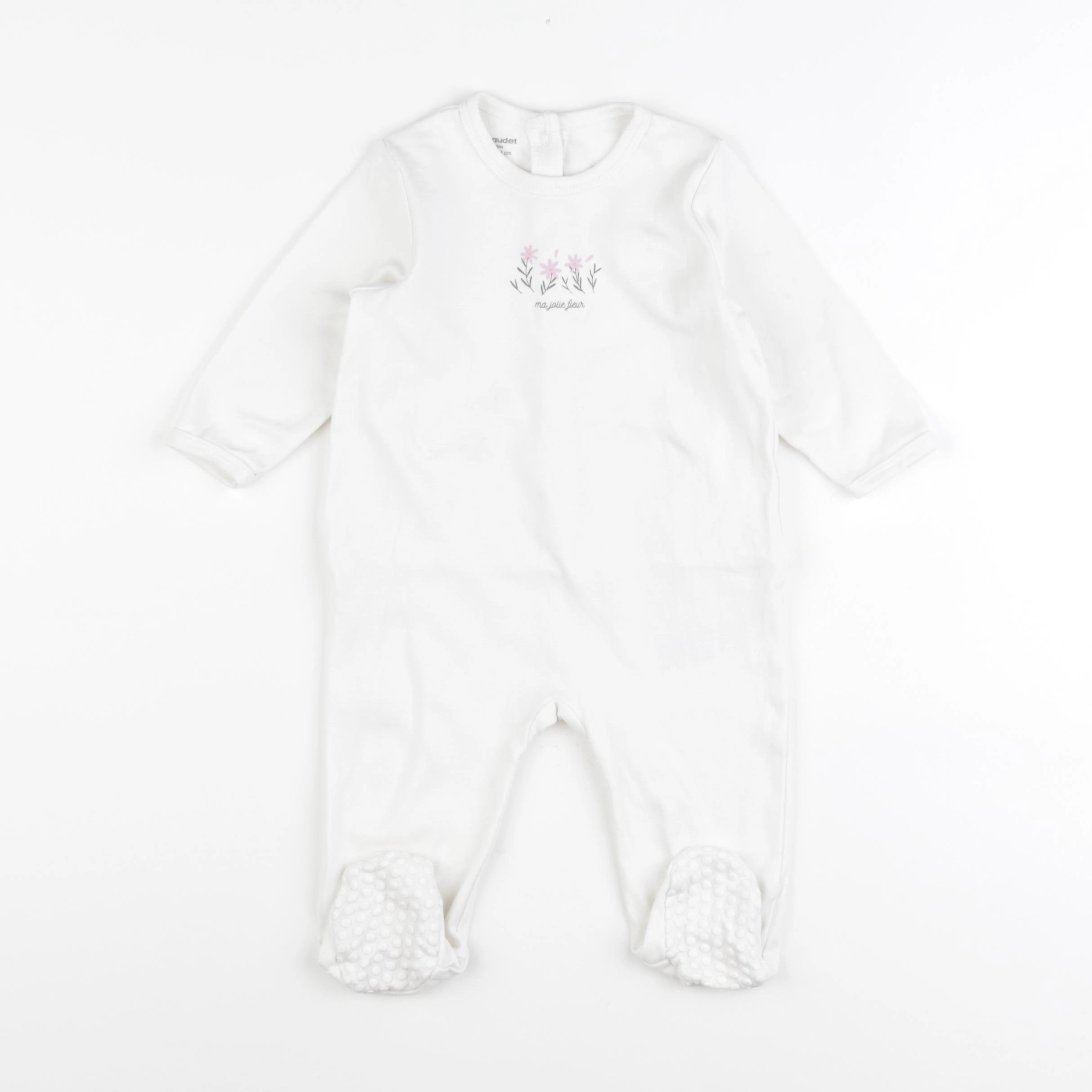 Vertbaudet - pyjama coton beige - 12 mois