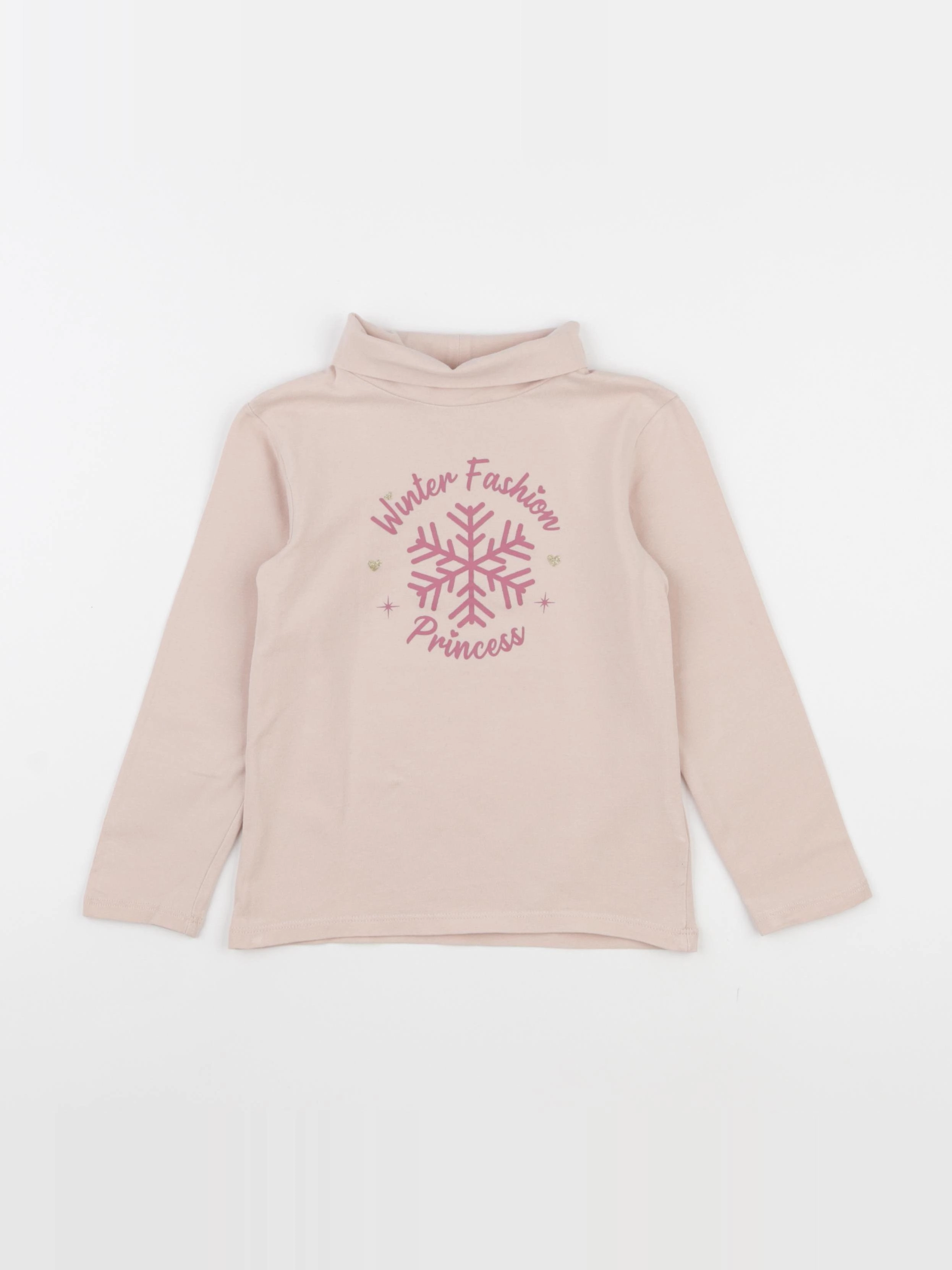Vertbaudet - sous-pull rose - 5 ans