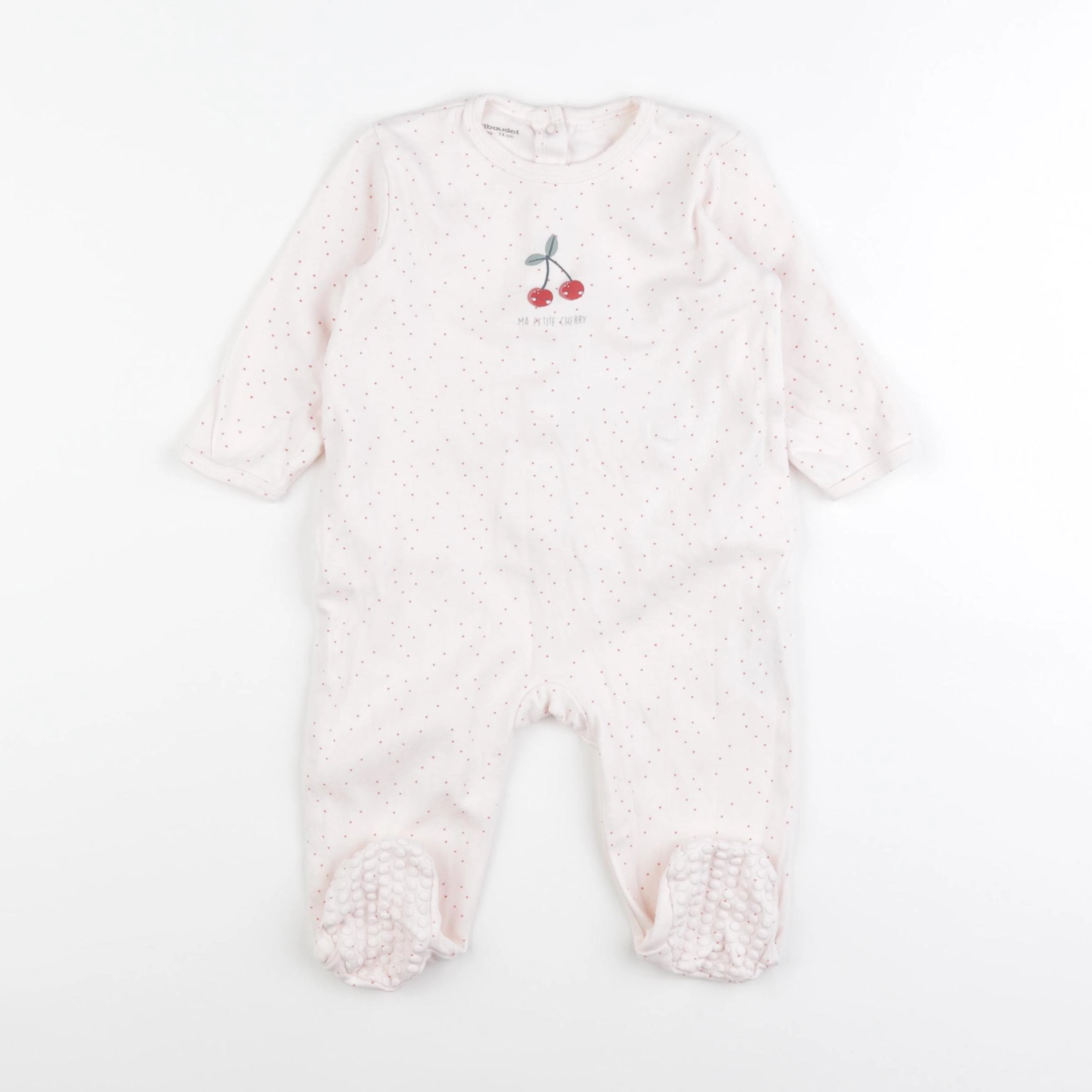 Vertbaudet - pyjama coton rose - 12 mois