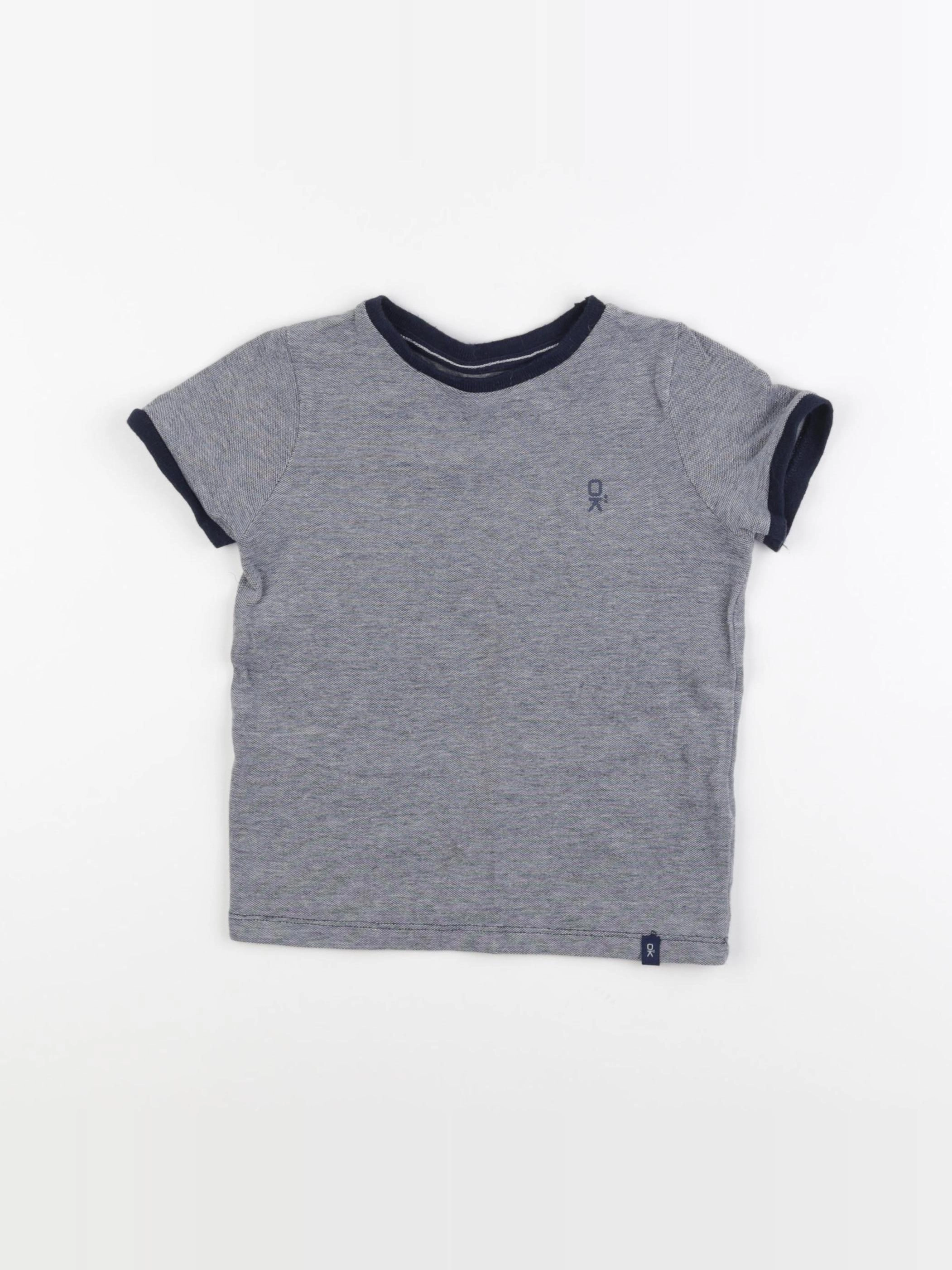 Okaidi - tee-shirt bleu - 4 ans
