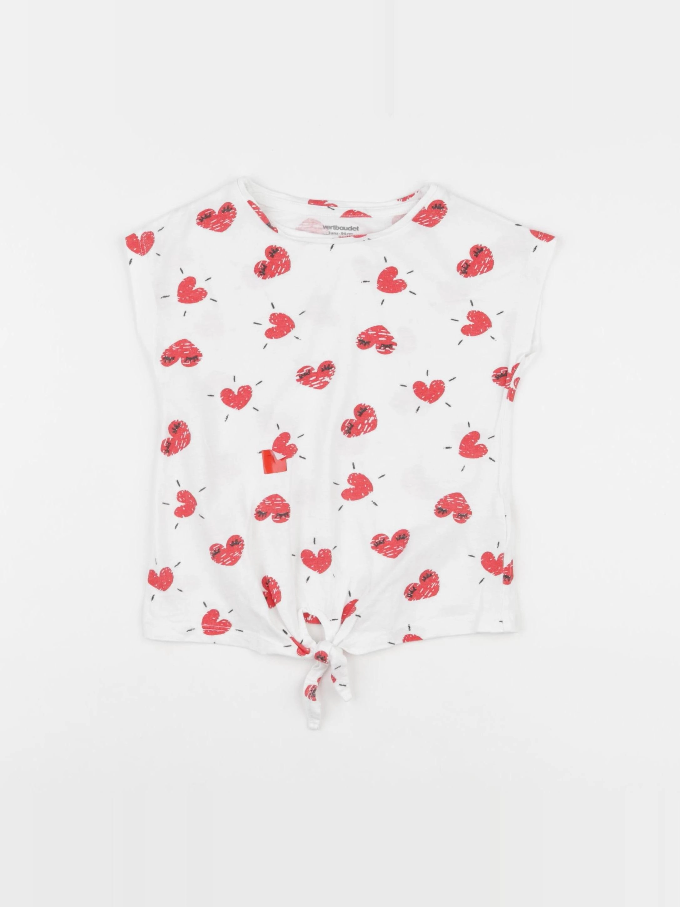 Vertbaudet - tee-shirt blanc - 3 ans