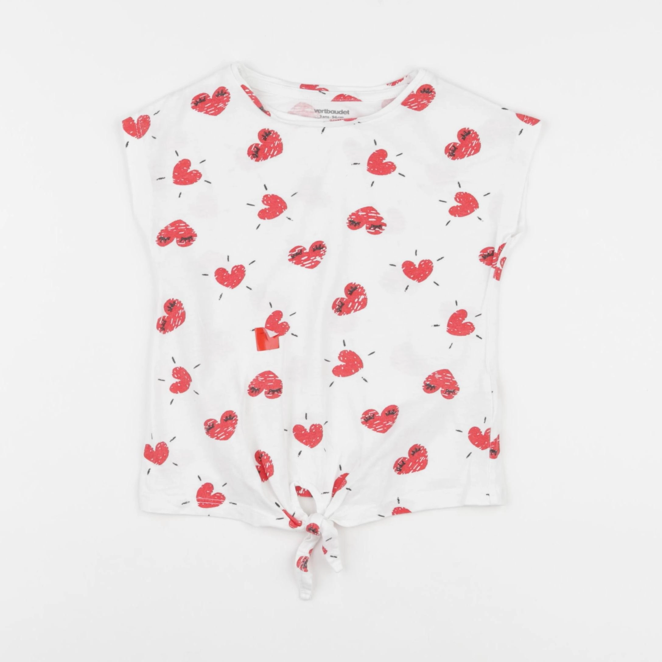 Vertbaudet - tee-shirt blanc - 3 ans