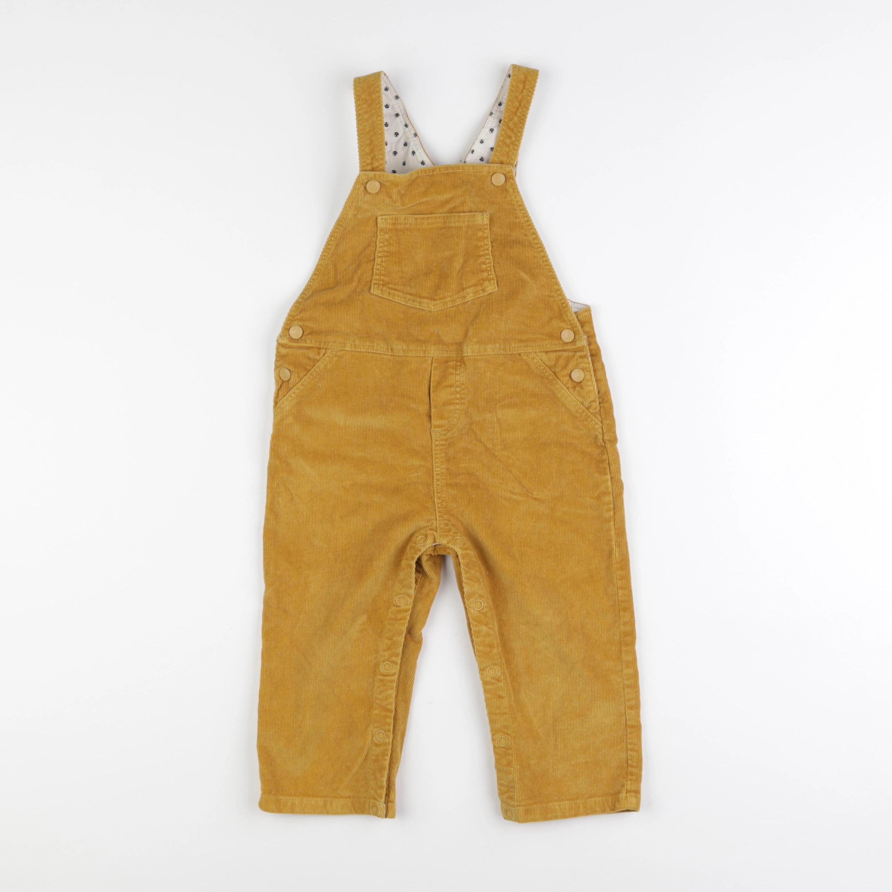 Petit Bateau - salopette jaune - 24 mois