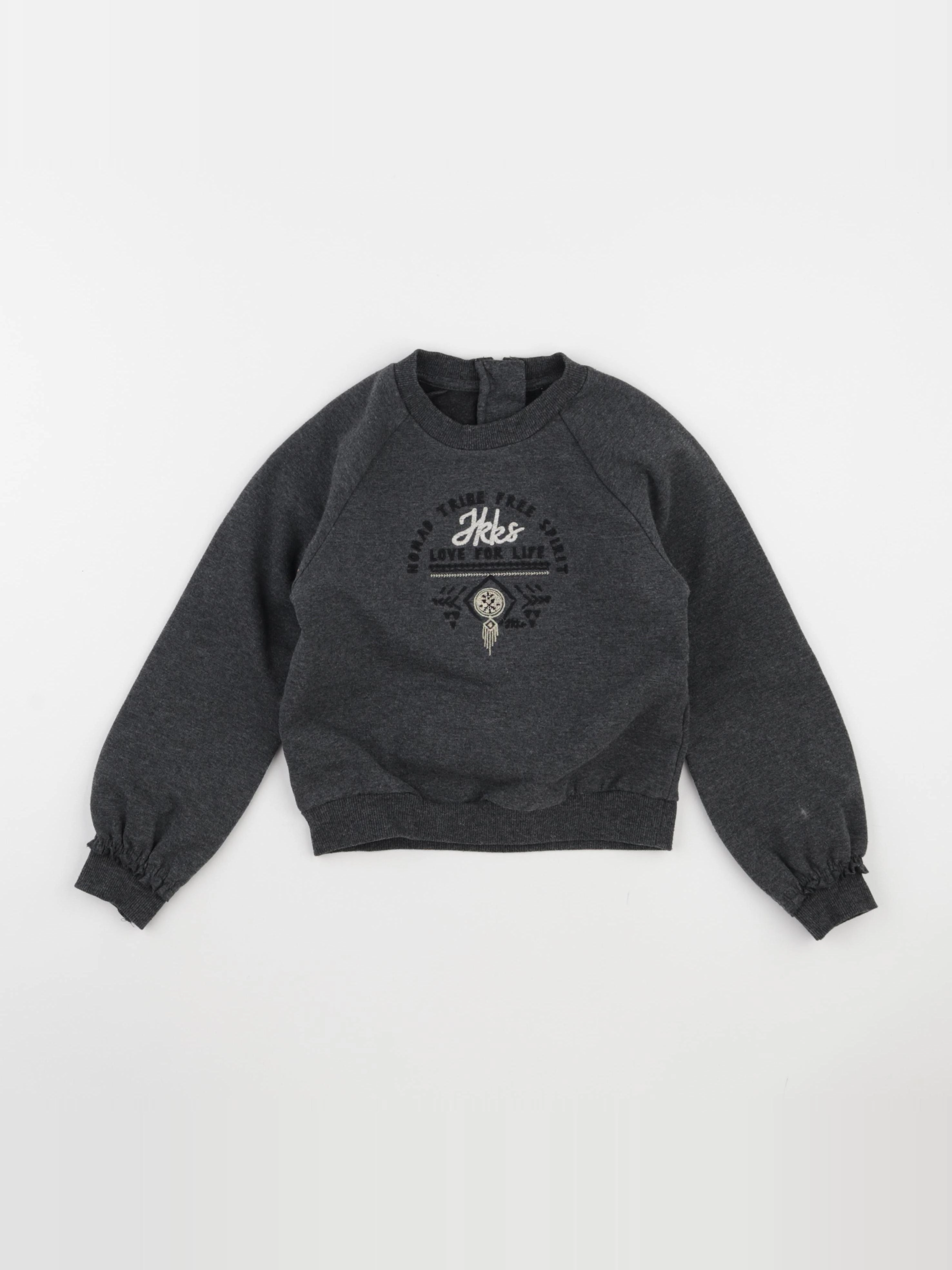IKKS - sweat gris - 6 ans
