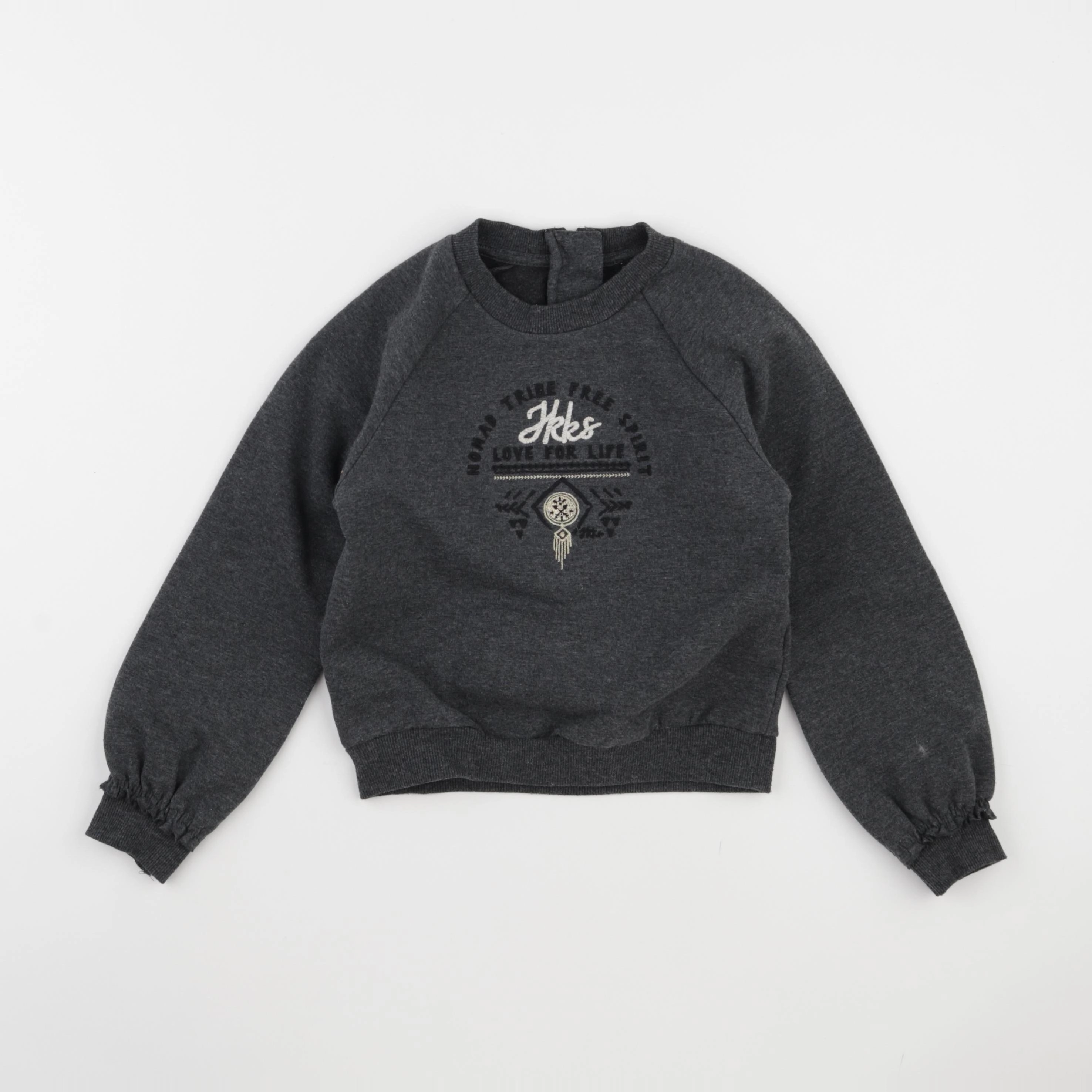 IKKS - sweat gris - 6 ans