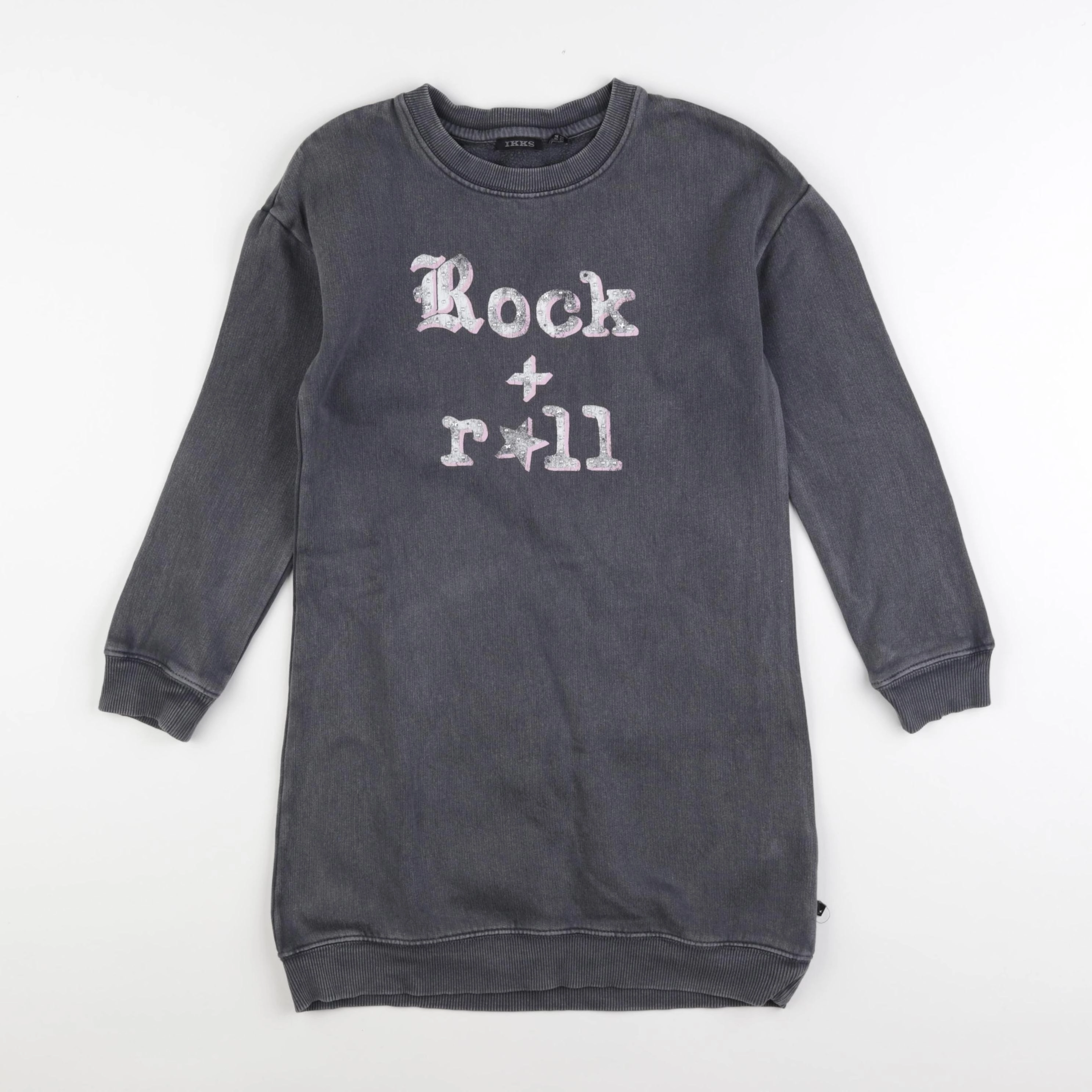 IKKS - robe gris - 8 ans