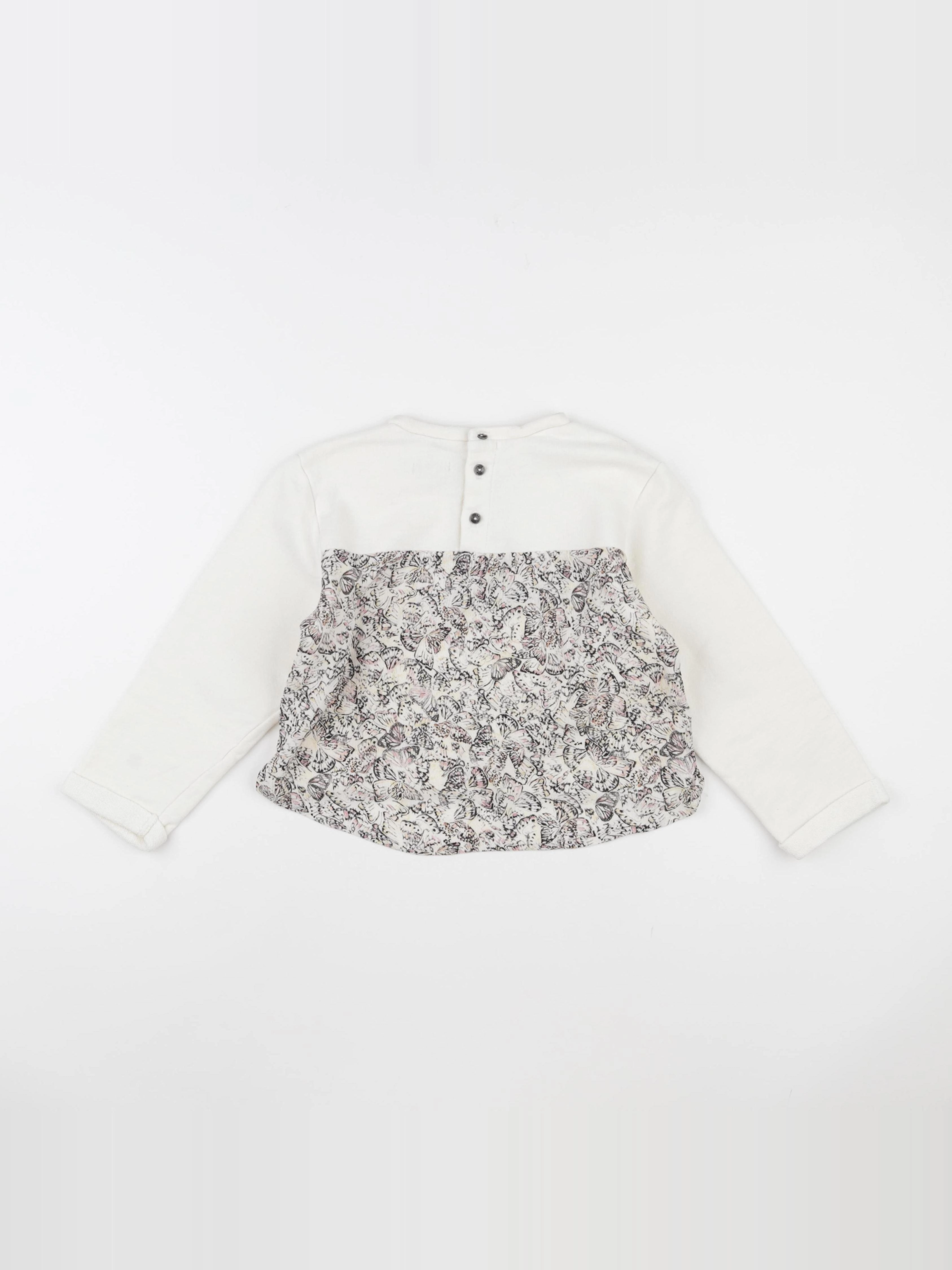 IKKS - sweat blanc - 5 ans