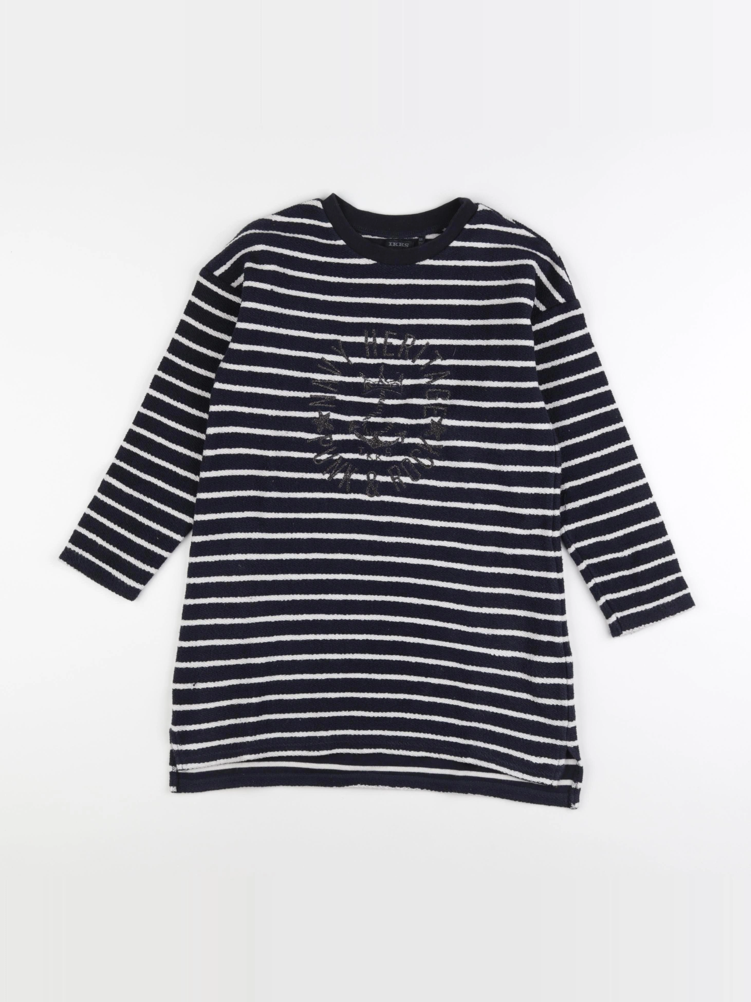 IKKS - robe bleu - 8 ans