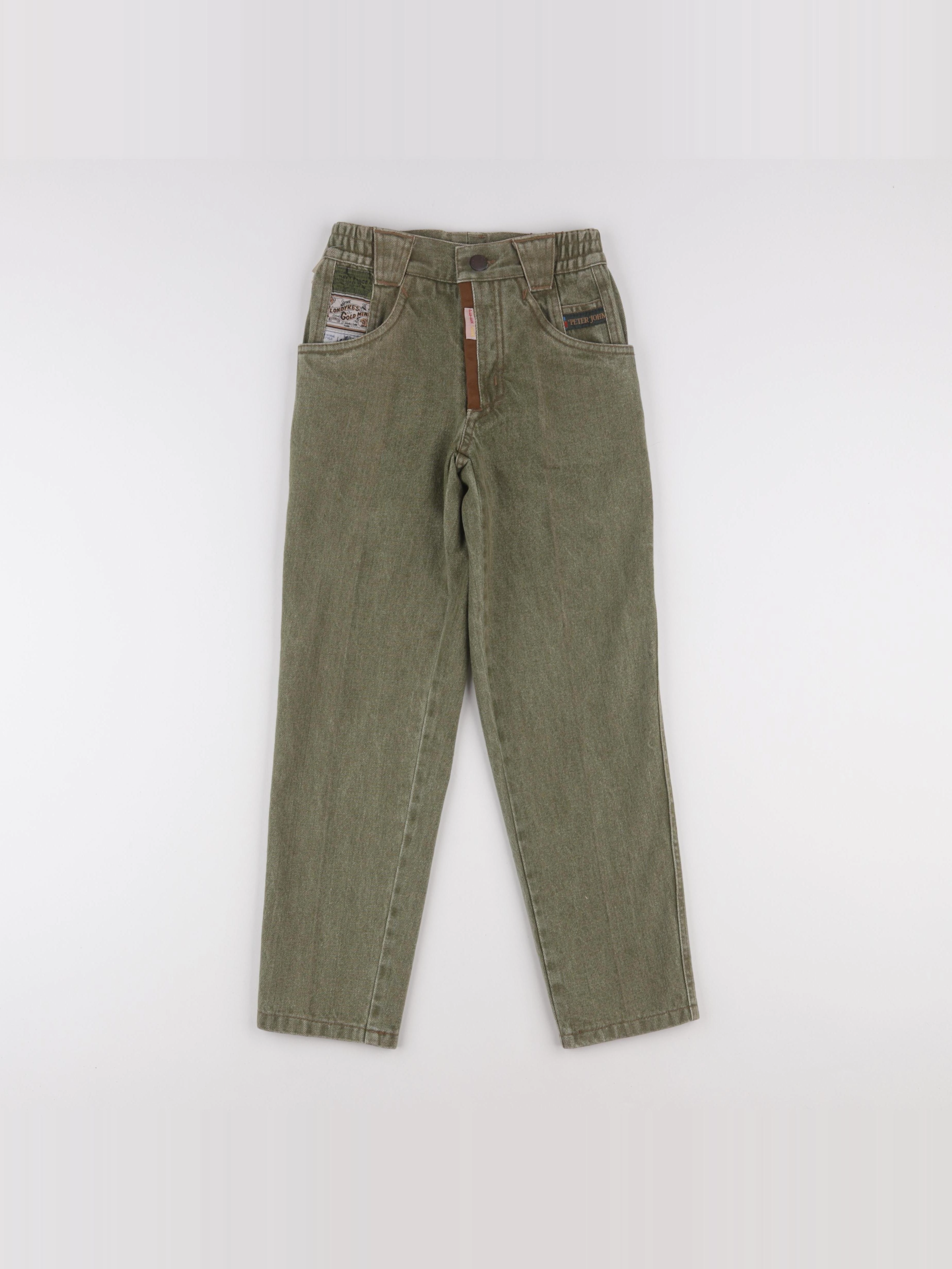 Vintage - jean vert - 7 ans