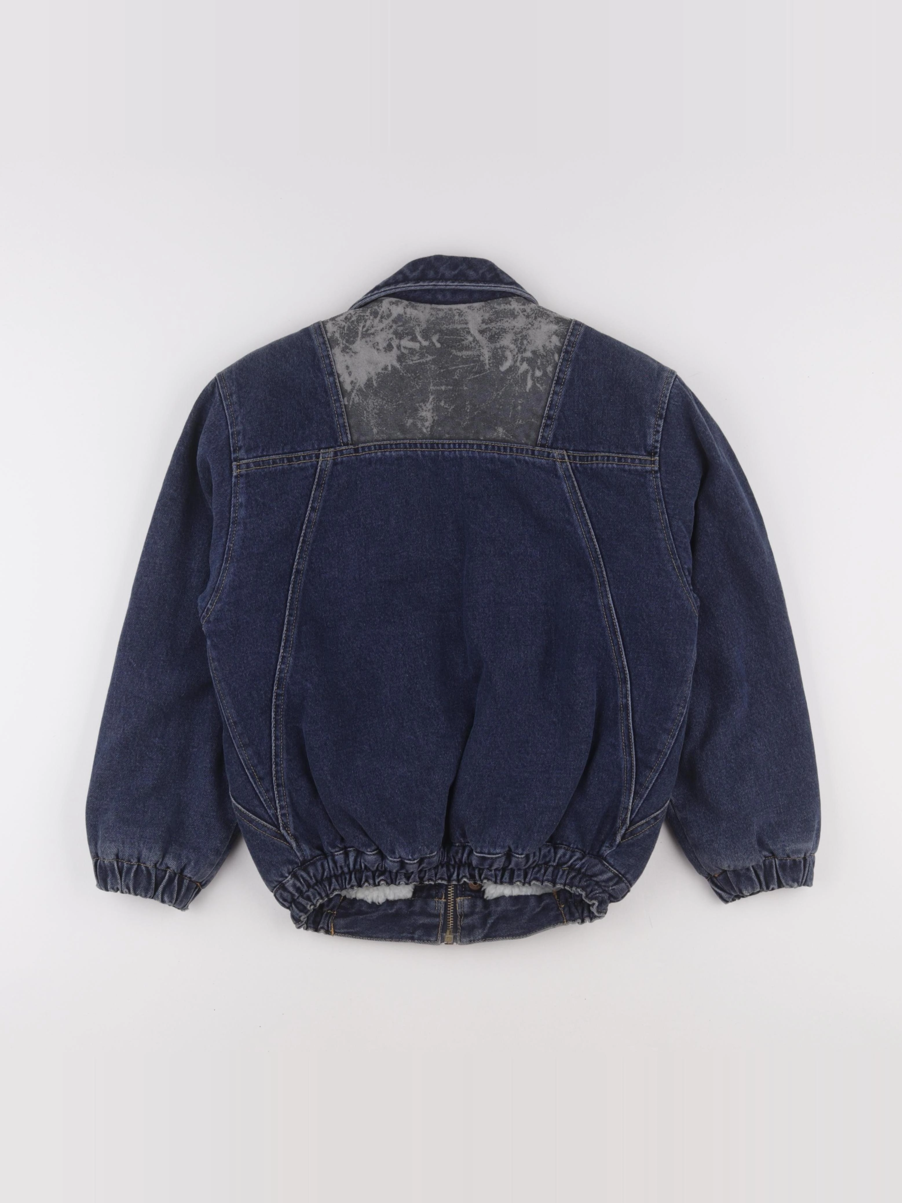 Vintage - veste doublé bleu - 8 ans
