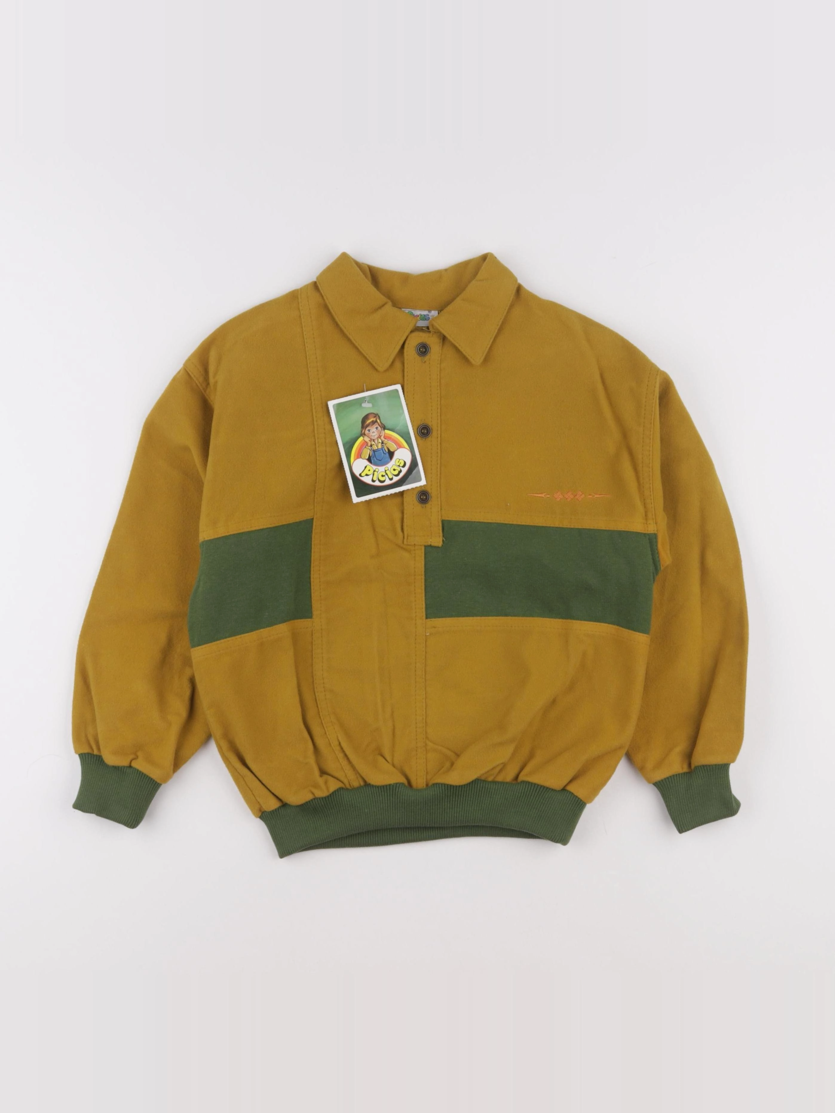 Vintage - polo jaune - 7 ans