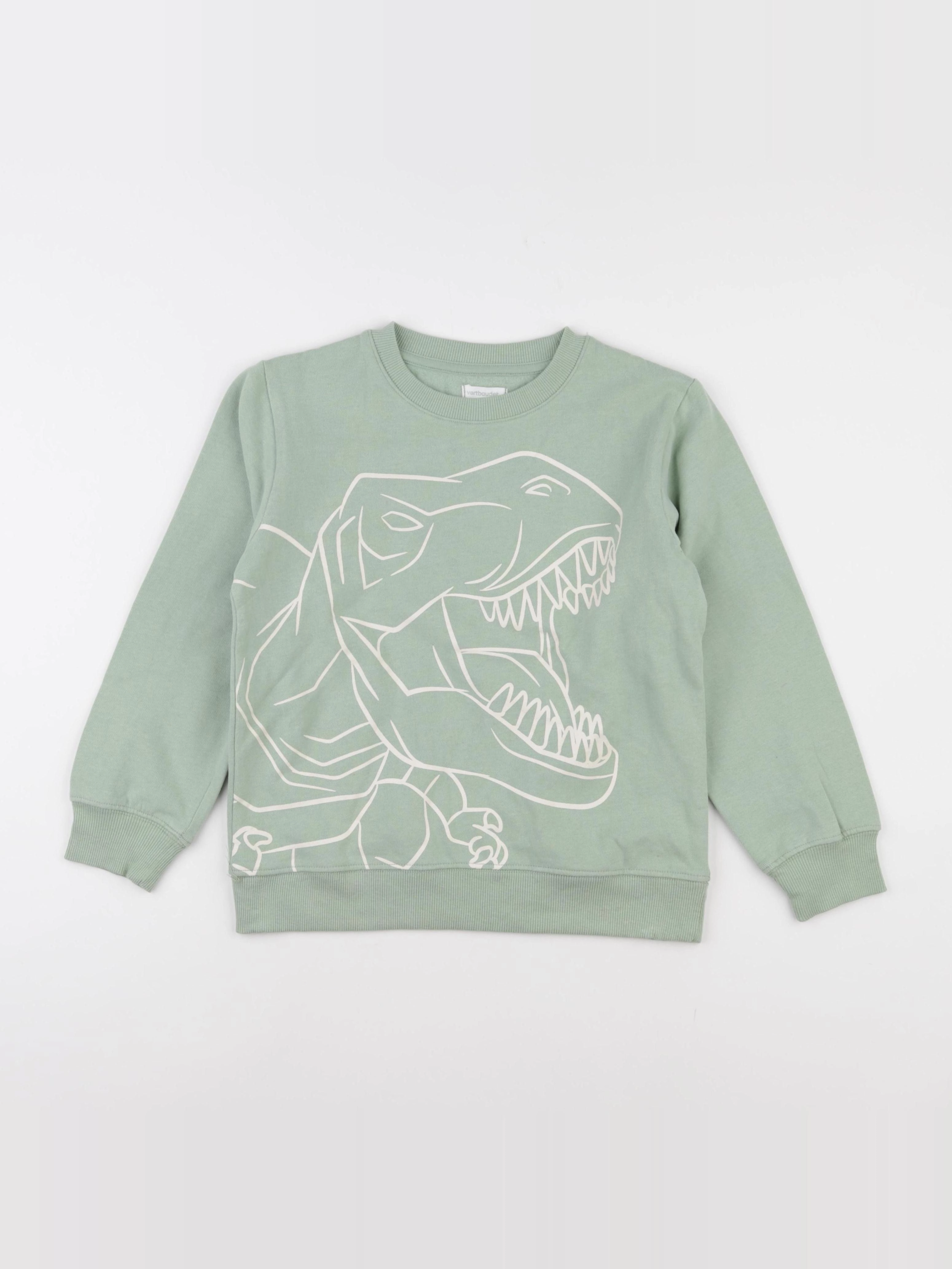 Vertbaudet - sweat vert - 10 ans