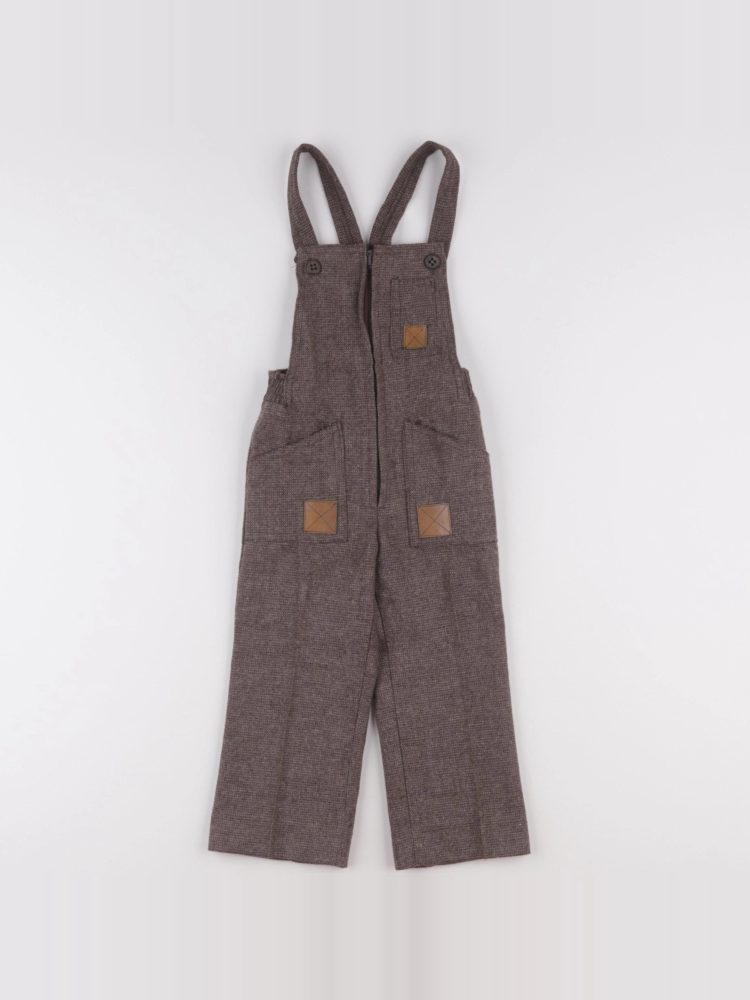 Vintage - salopette marron - 2 ans