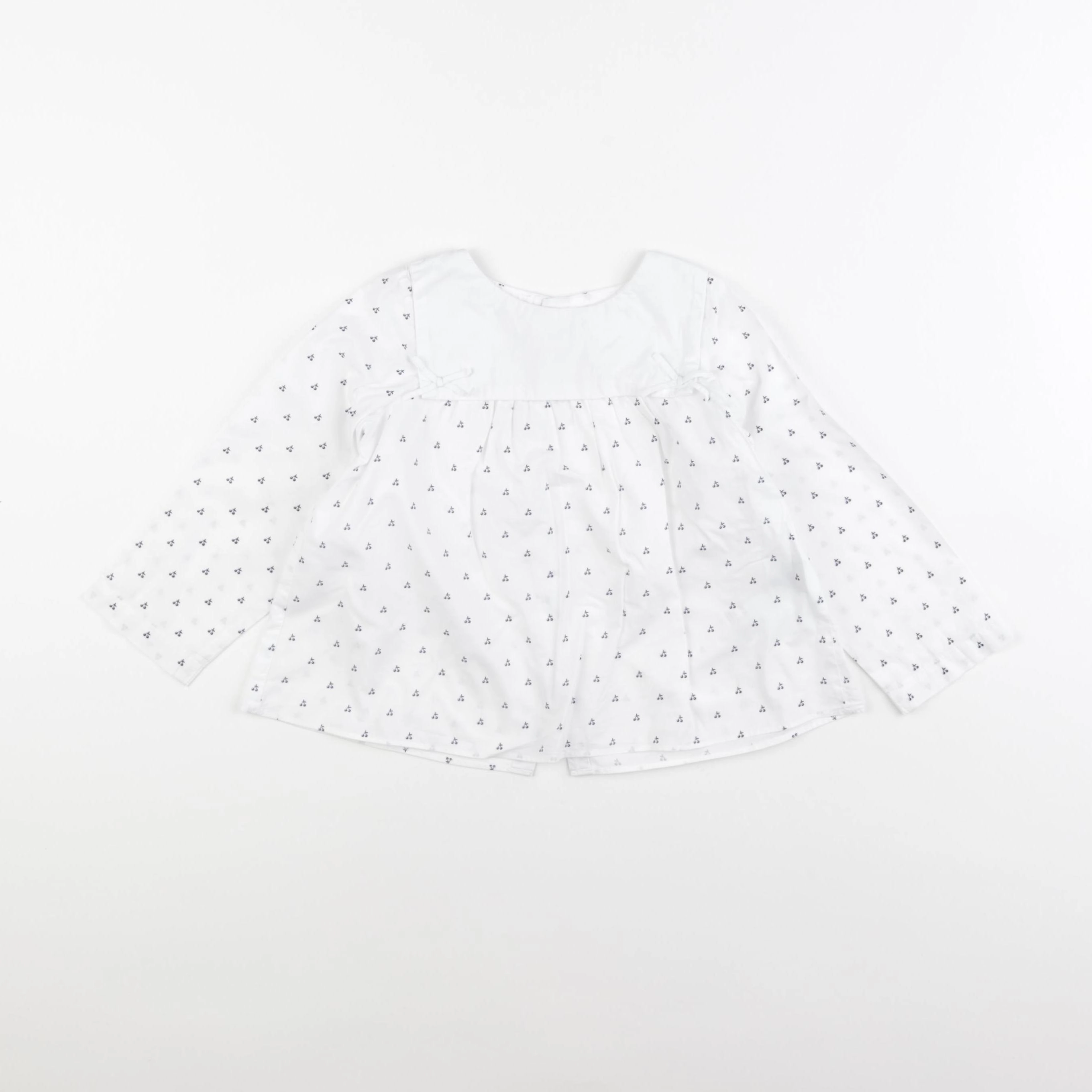 Jacadi - blouse bleu, blanc - 36 mois