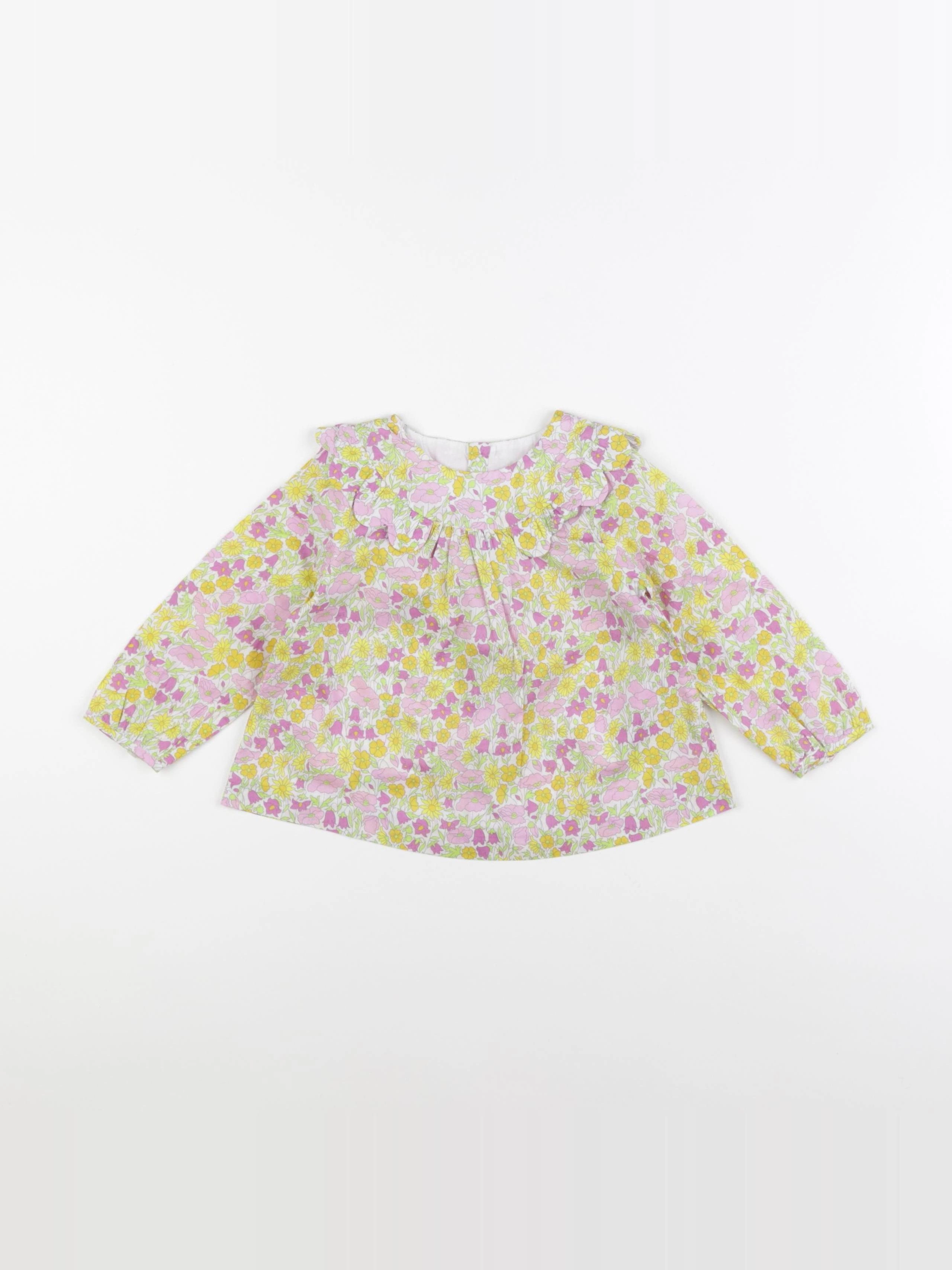 Jacadi - blouse liberty jaune - 18 mois