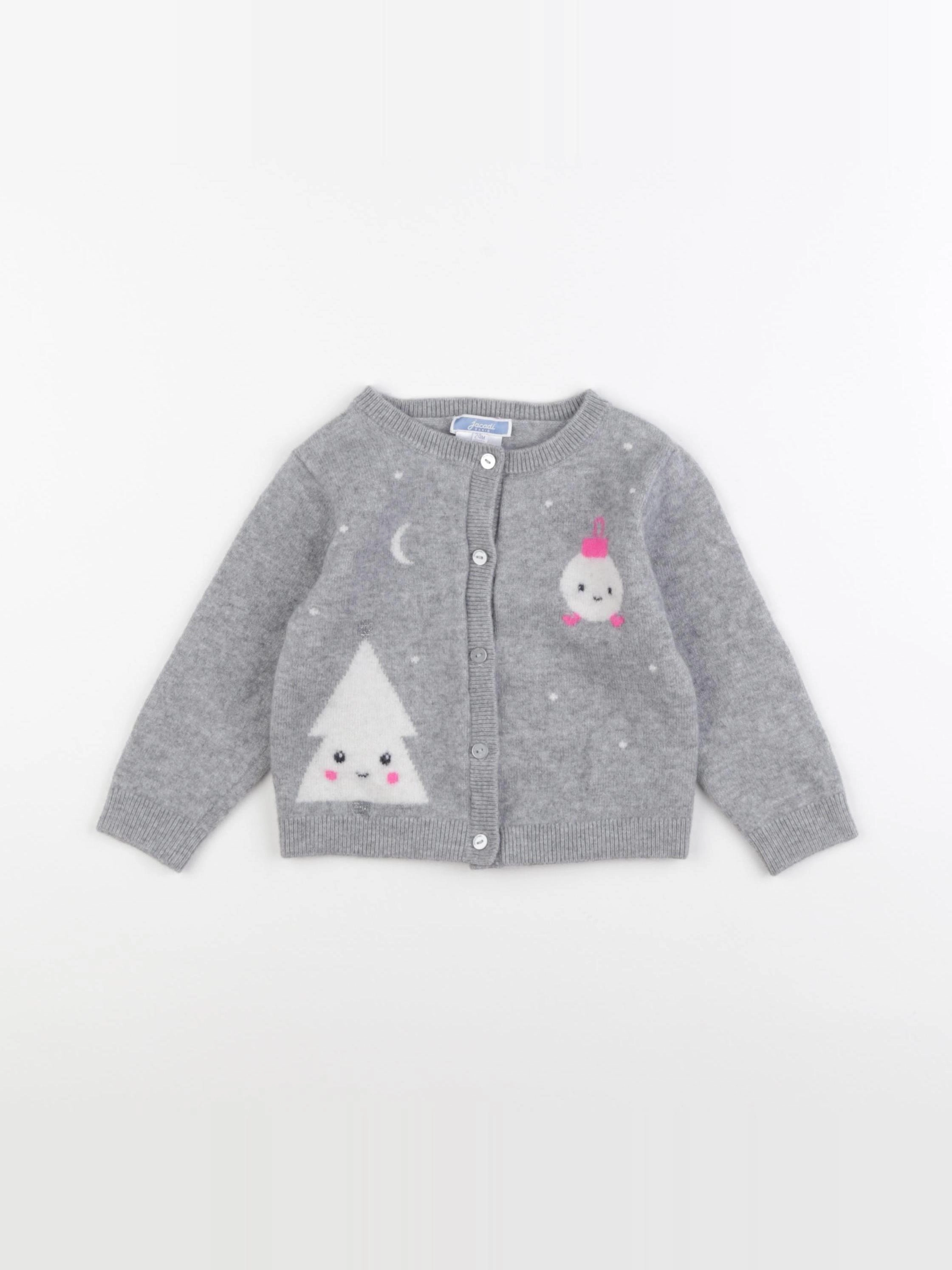 Jacadi - gilet gris - 24 mois