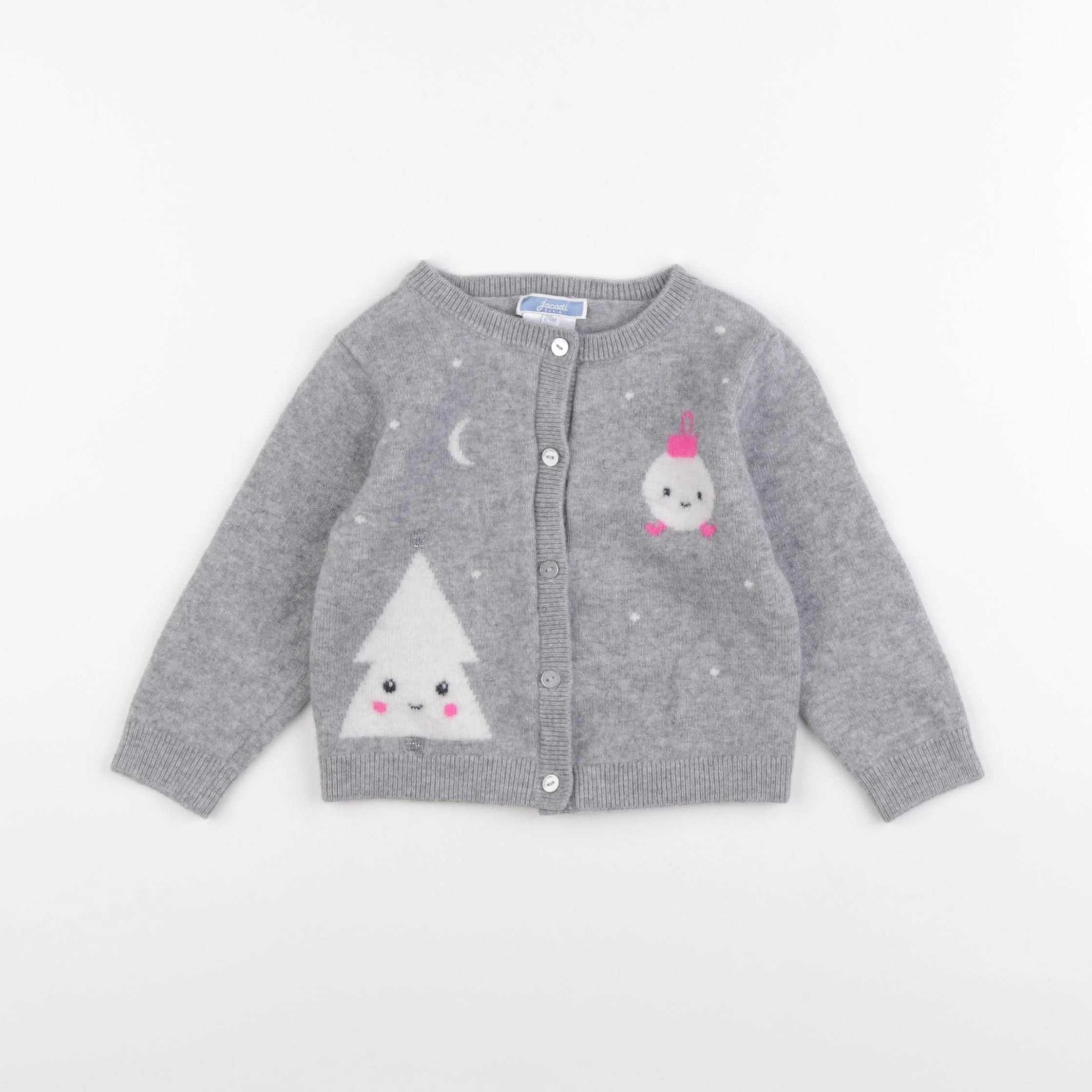 Jacadi - gilet gris - 24 mois