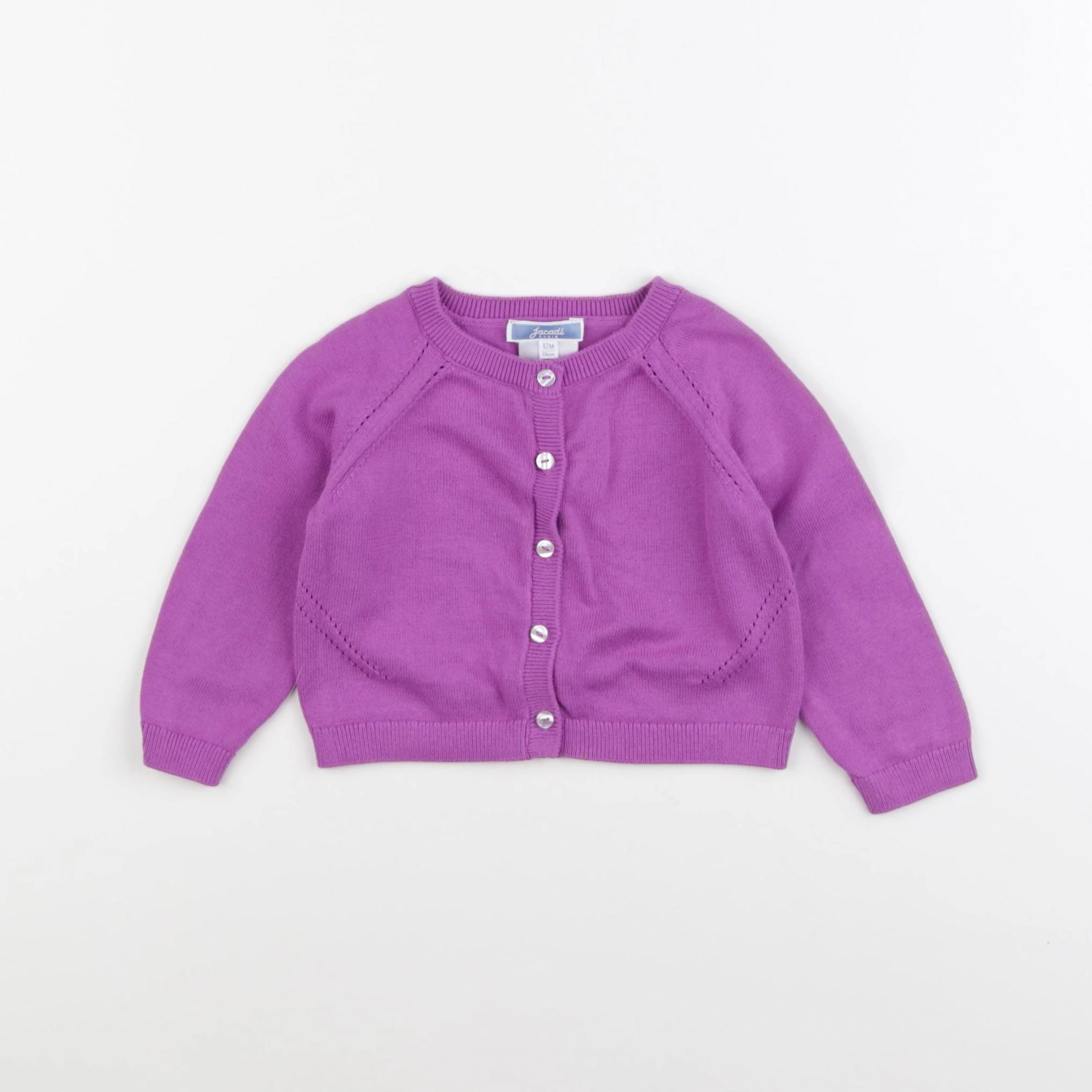 Jacadi - gilet violet - 12 mois
