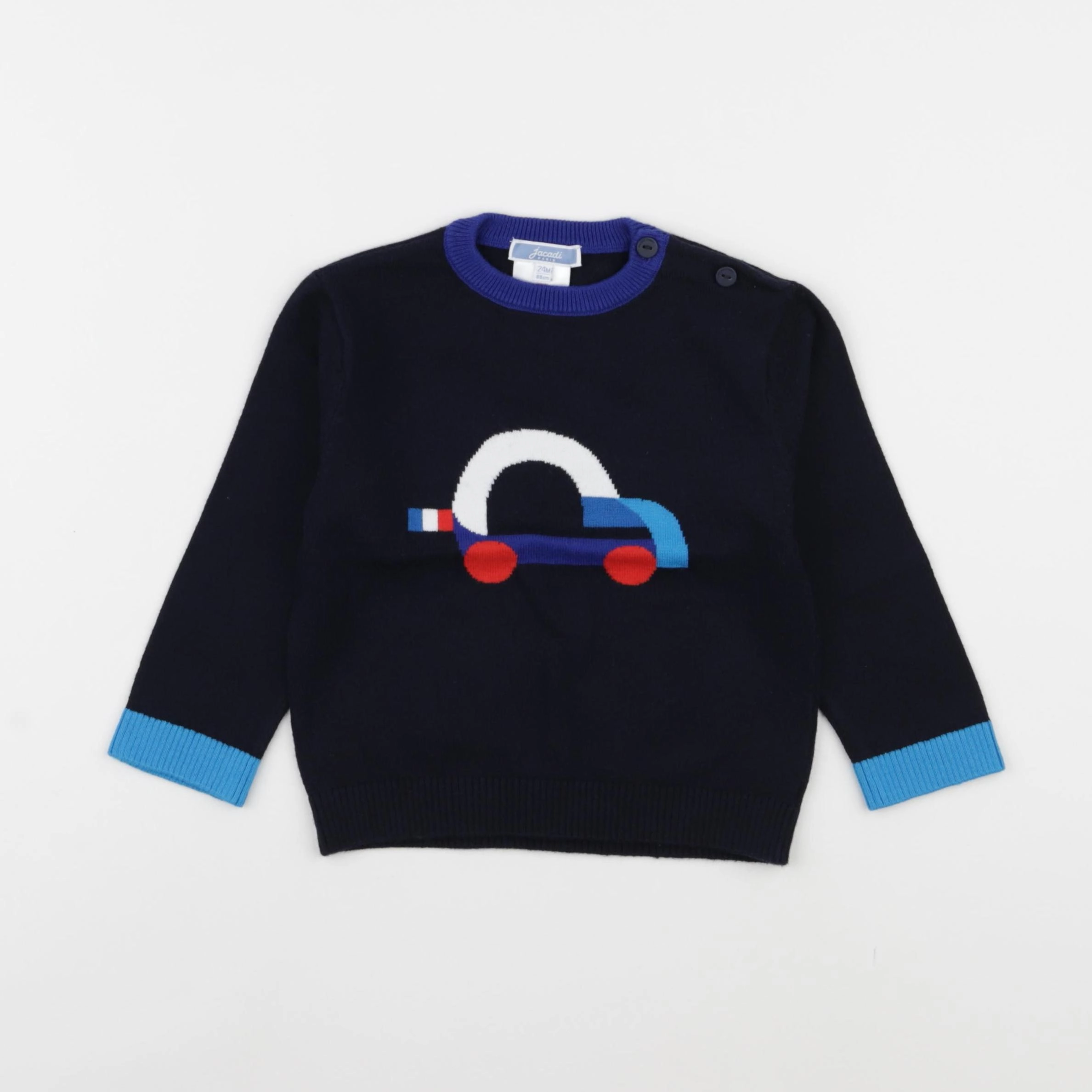 Jacadi - pull multicolore - 24 mois