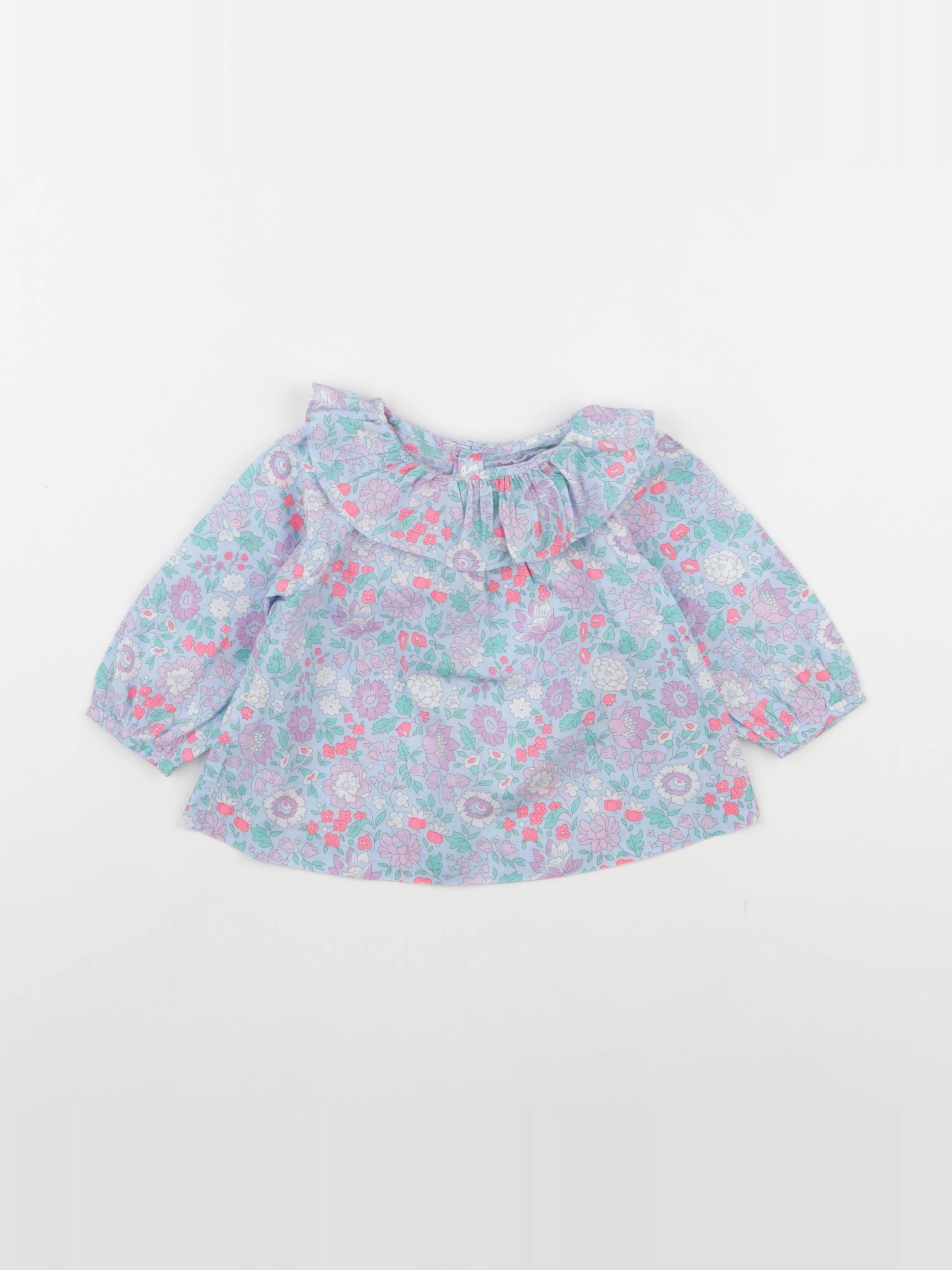 Jacadi - blouse liberty multicolore - 6 mois
