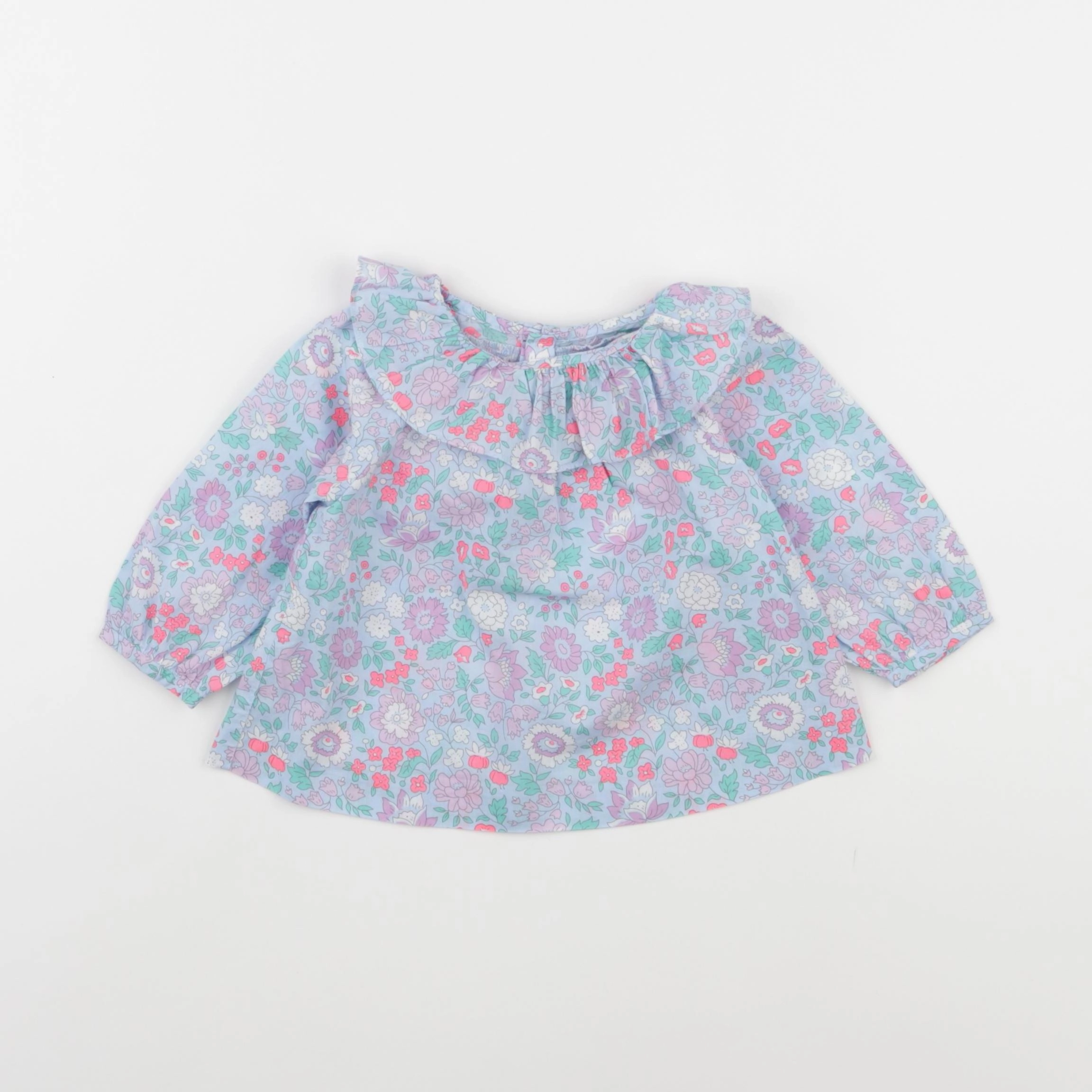 Jacadi - blouse liberty multicolore - 6 mois