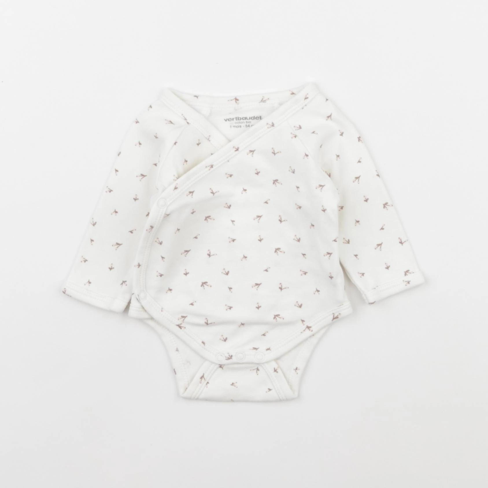Vertbaudet - body blanc - 1 mois