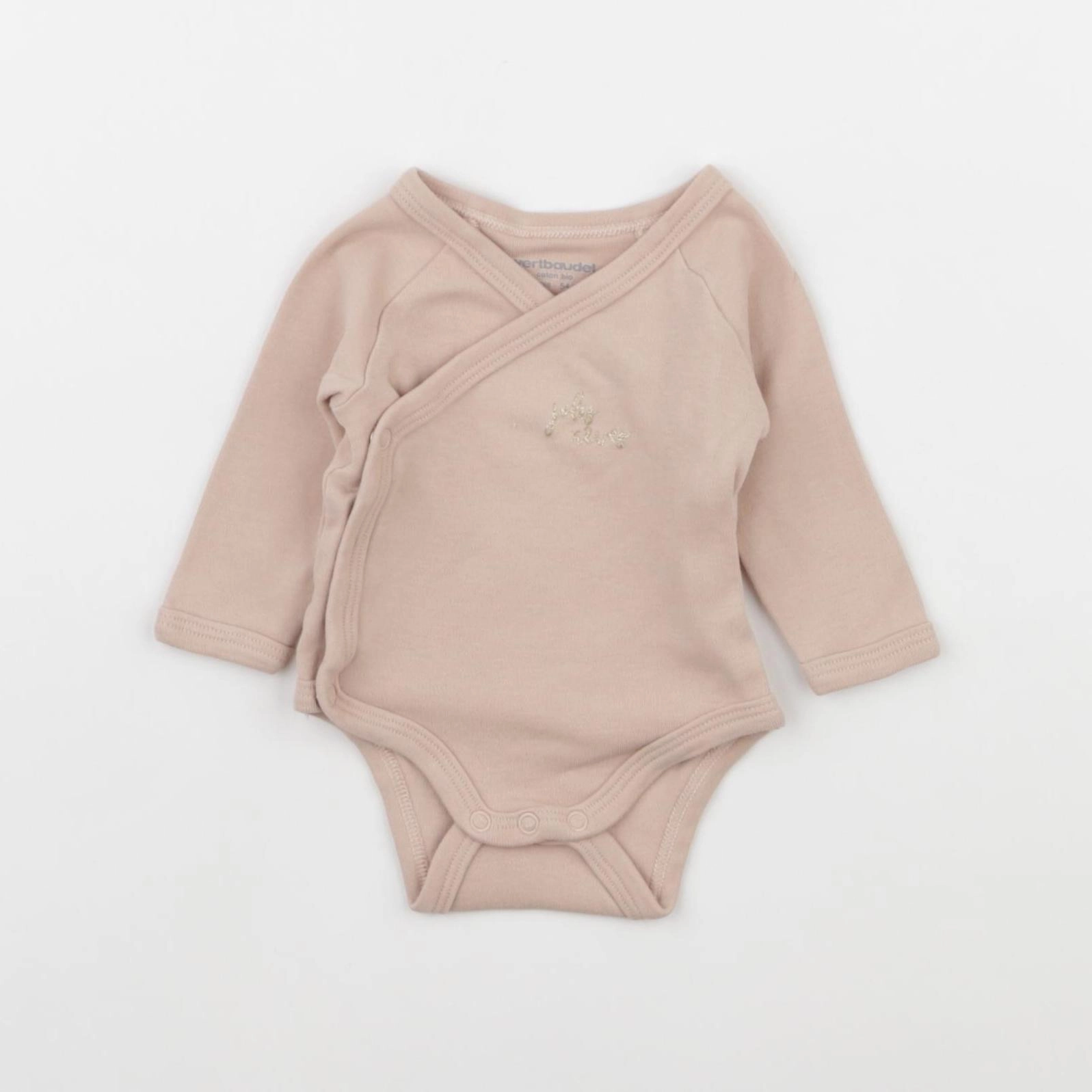 Vertbaudet - body rose - 1 mois