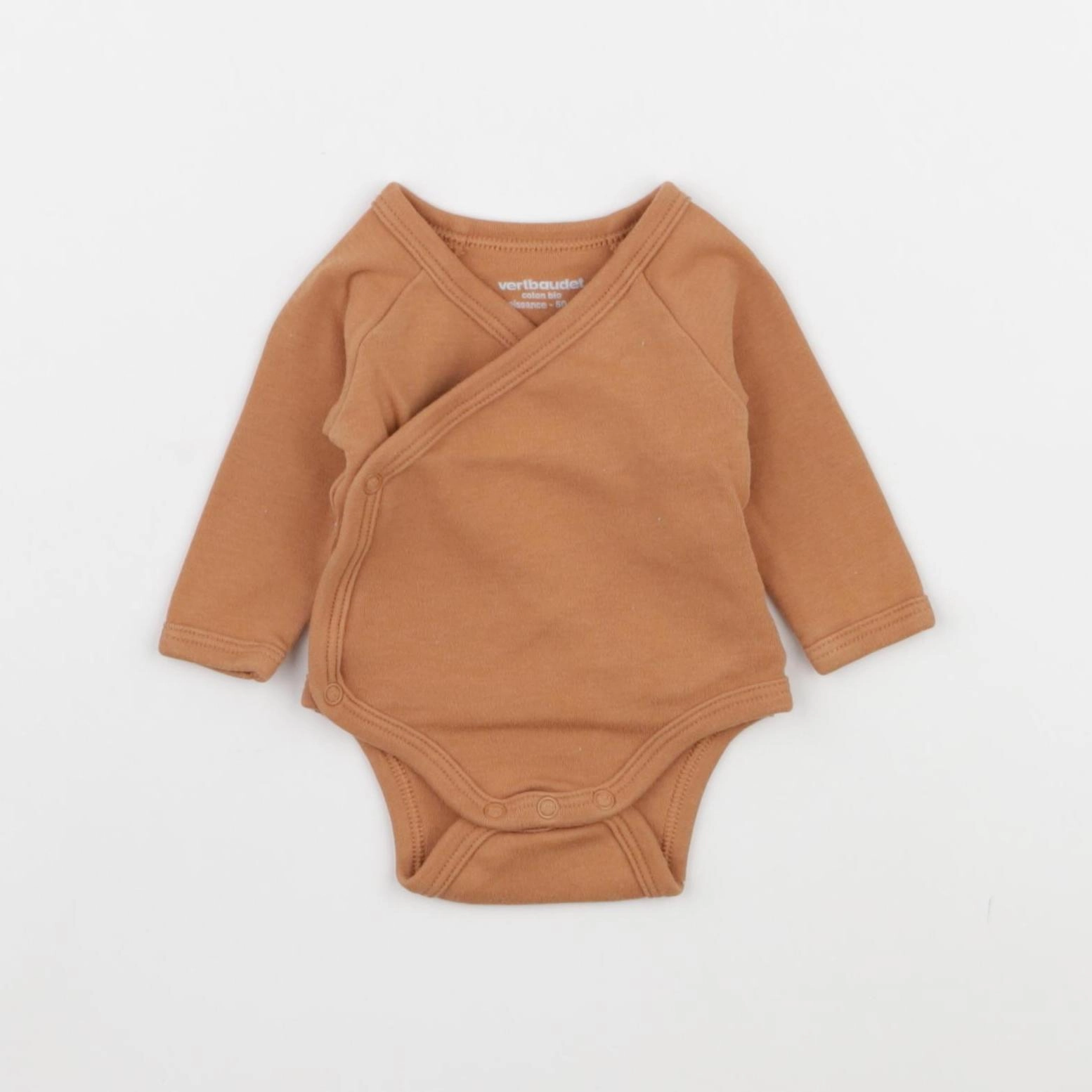 Vertbaudet - body marron - 0 mois