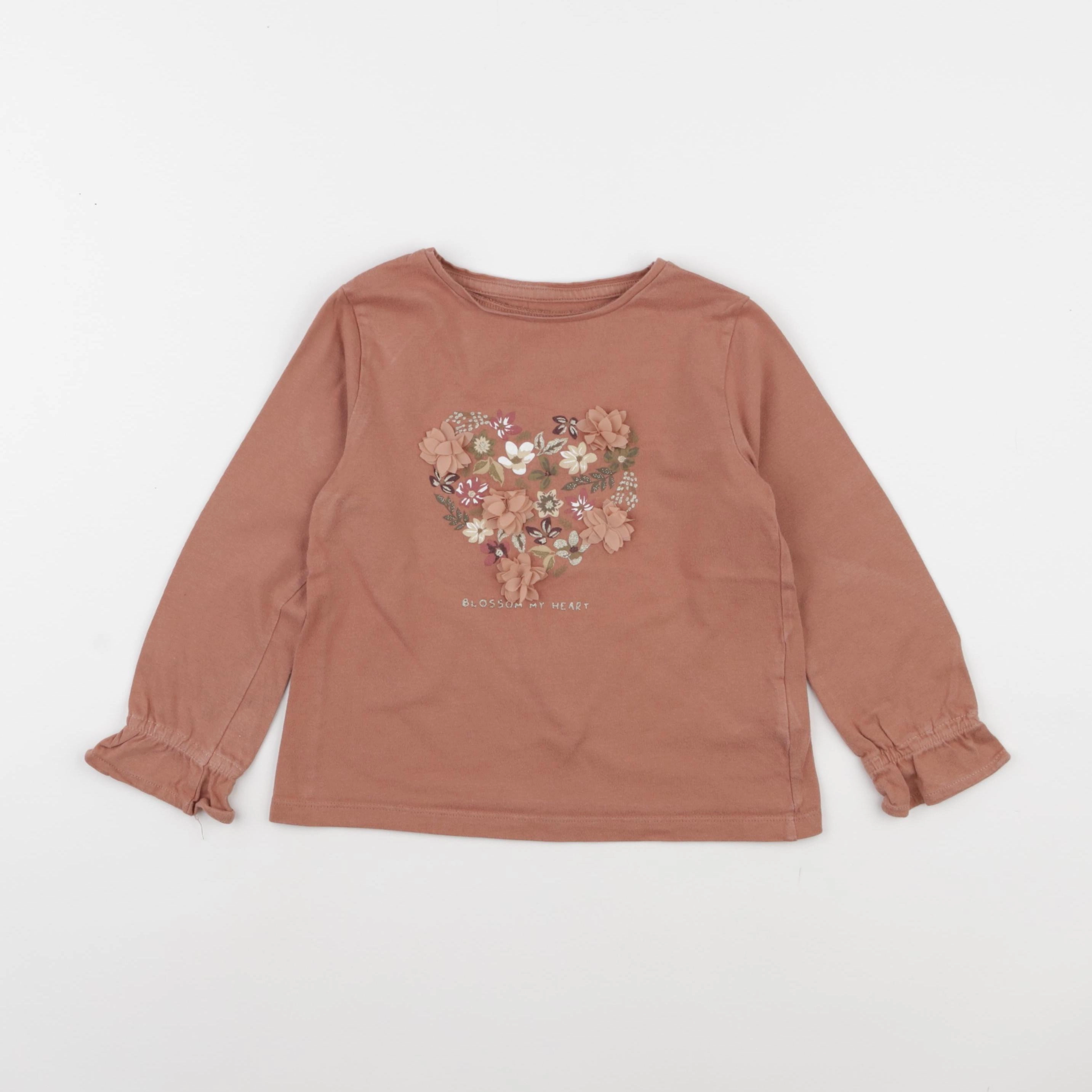 Vertbaudet - tee-shirt rose - 5 ans
