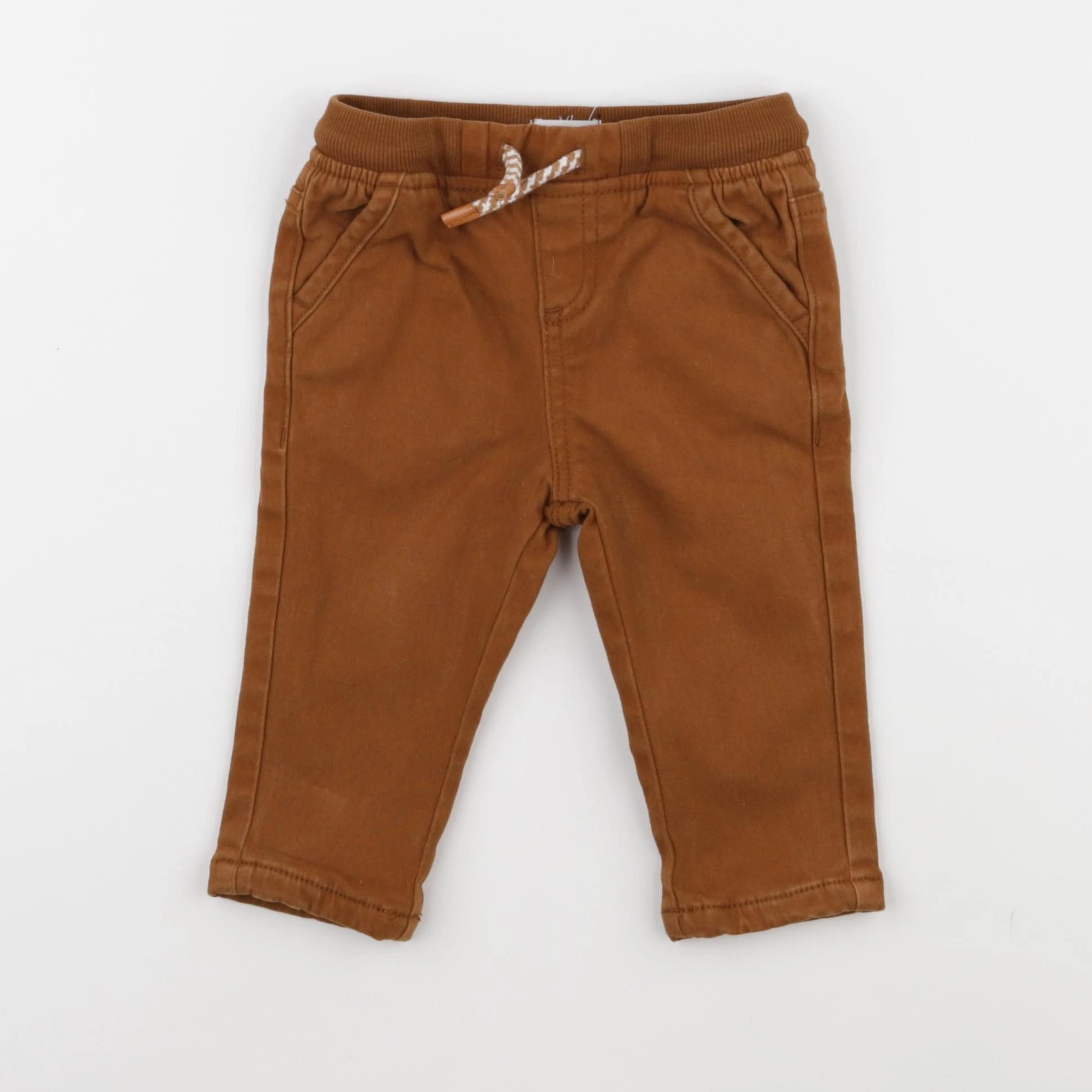 Vertbaudet - pantalon marron - 9 mois